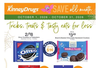 Kinney Drugs Thrive Weekly Ad October 1 - 31, 2026