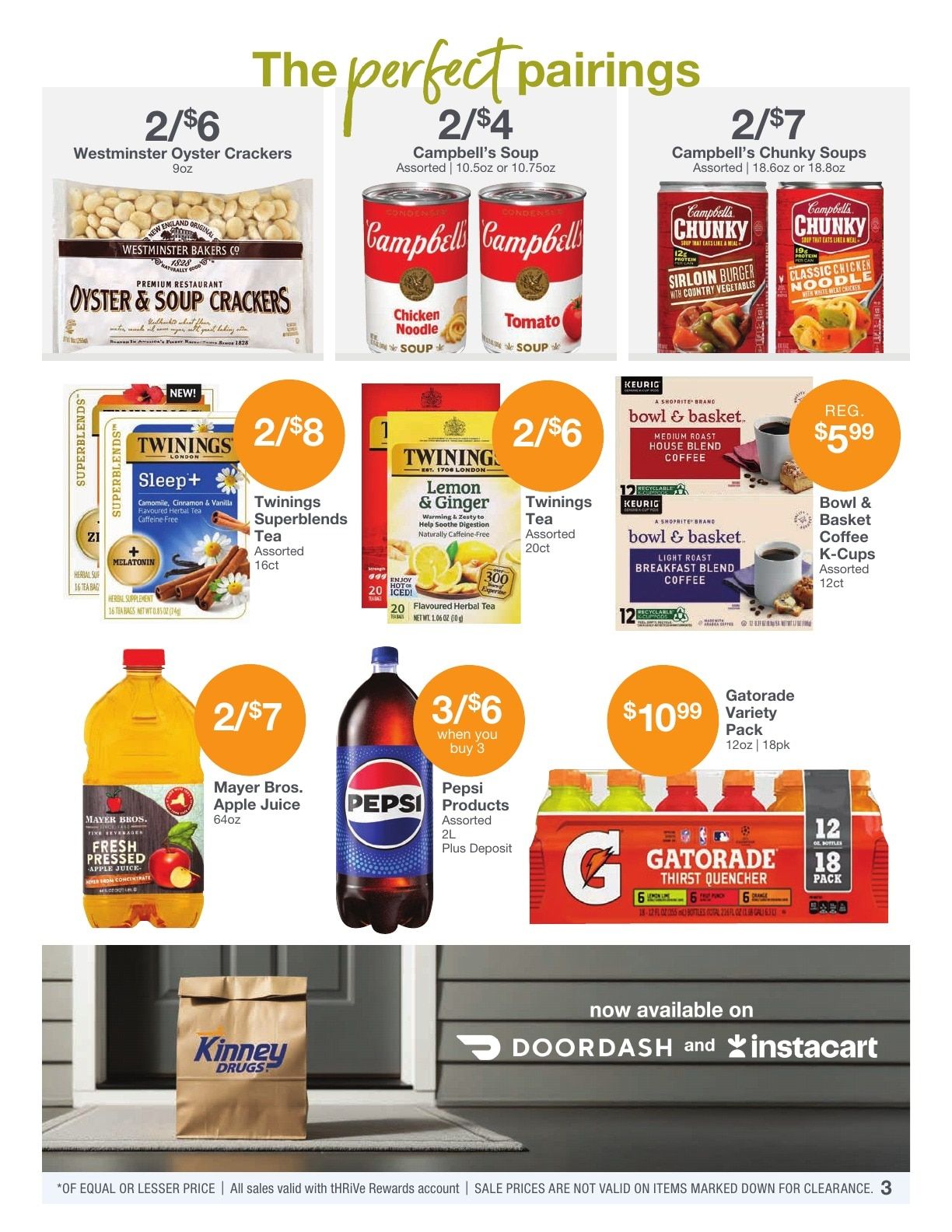 Kinney Drugs Thrive Weekly Ad October 1 - 31, 2026
