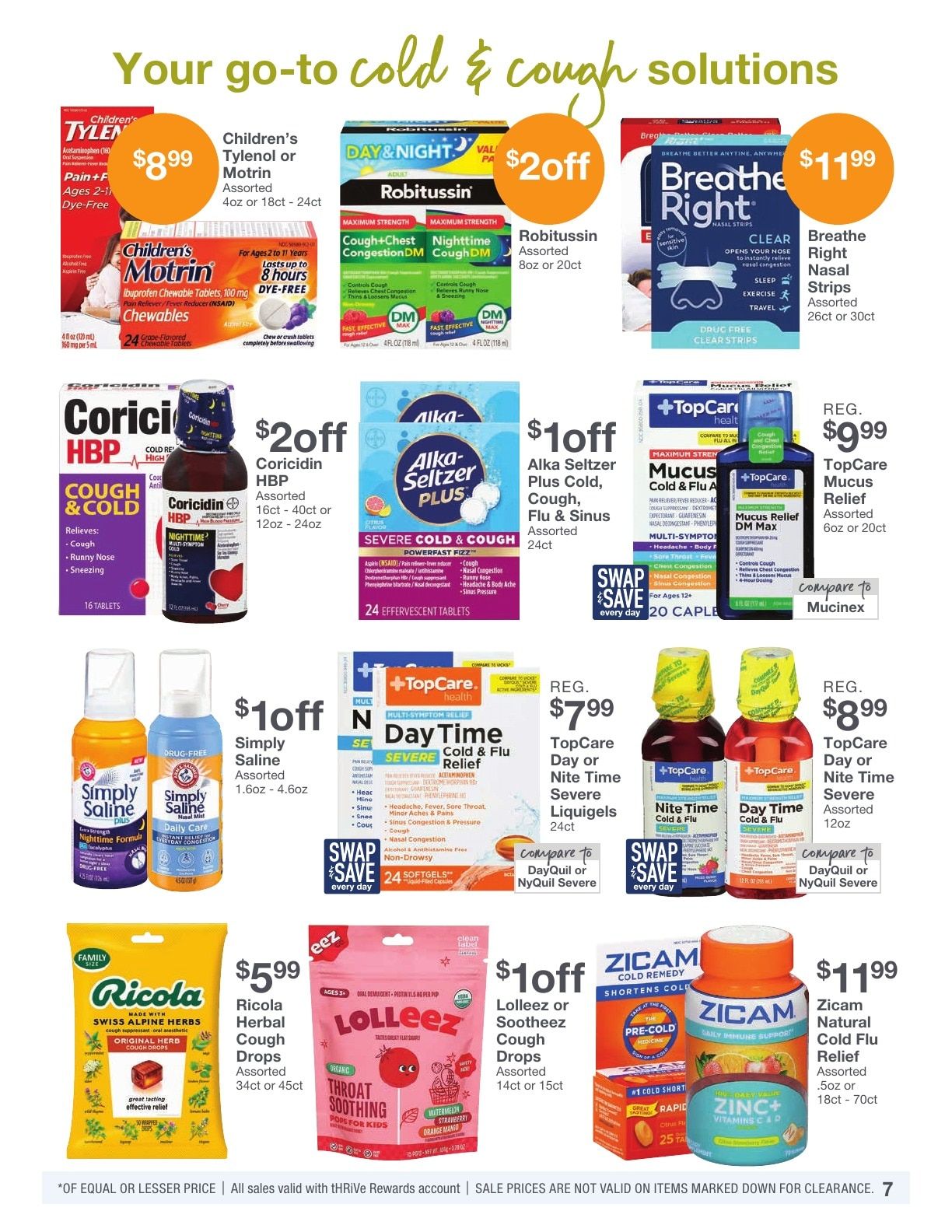 Kinney Drugs Thrive Weekly Ad October 1 - 31, 2026