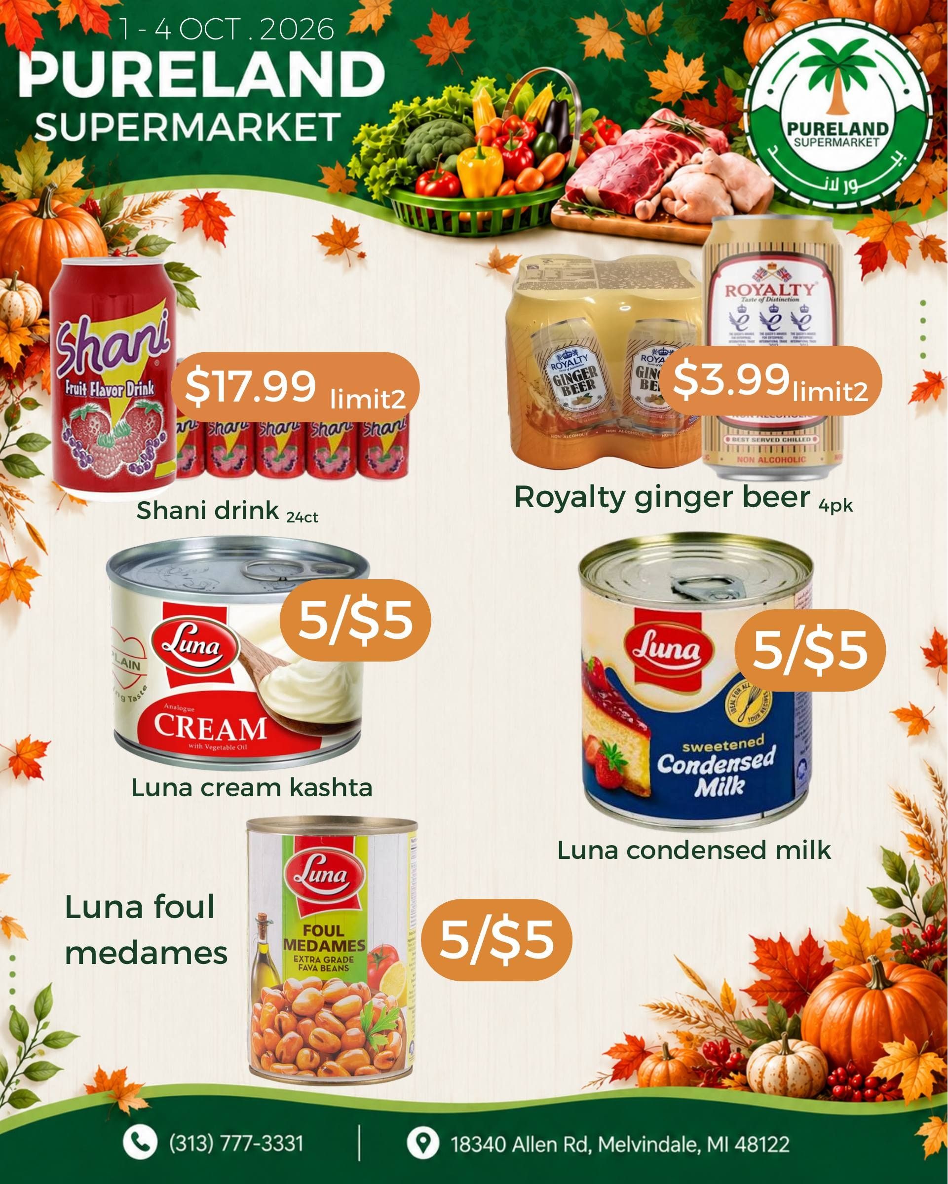 Pureland Supermarket Weekly Ad October 1 - 7, 2026