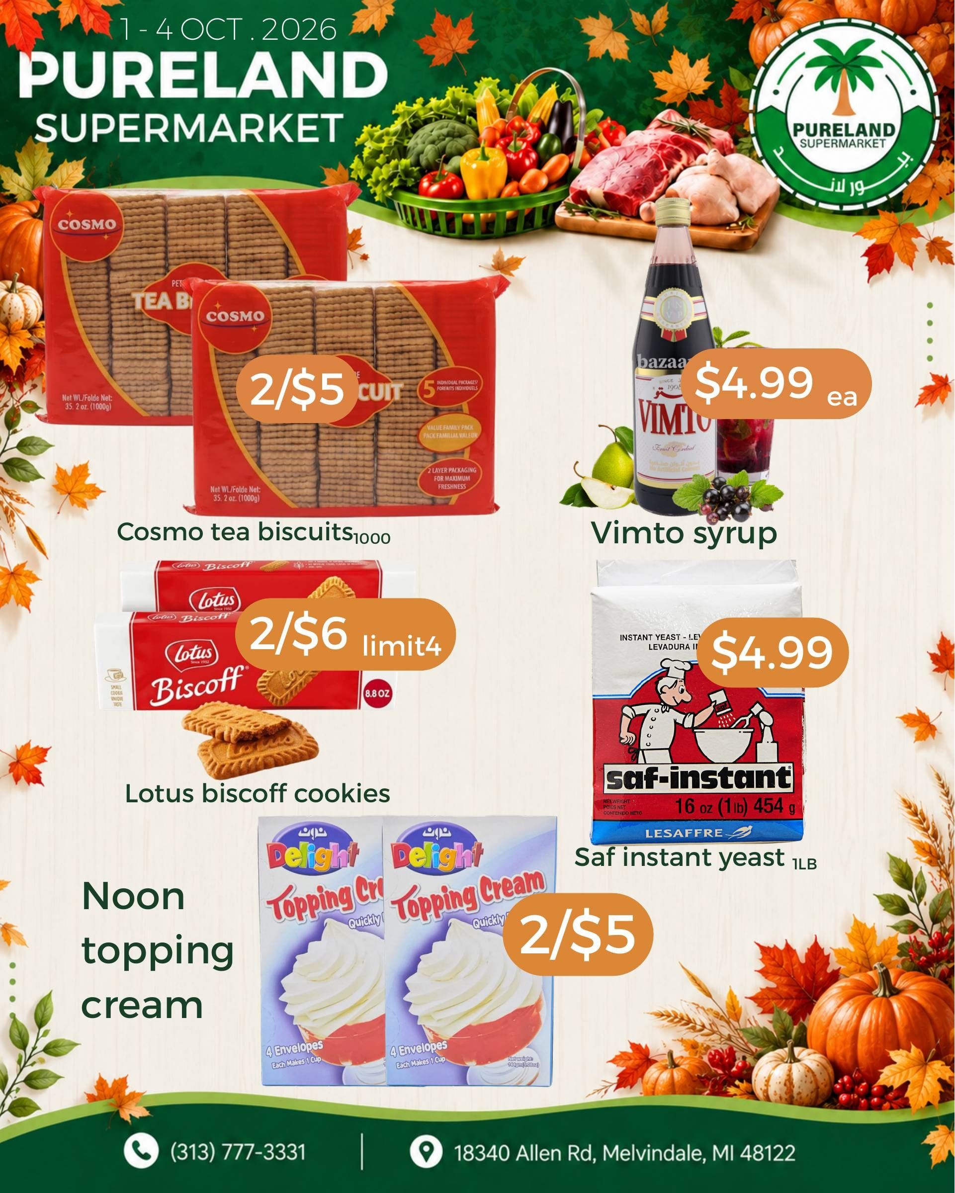 Pureland Supermarket Weekly Ad October 1 - 7, 2026