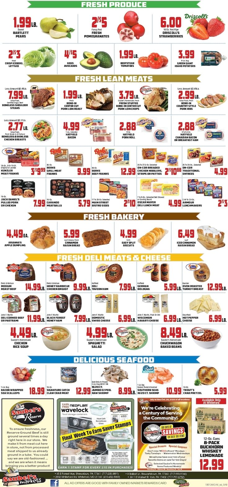 Saubel's Markets Weekly Ad October 1 - 7, 2026