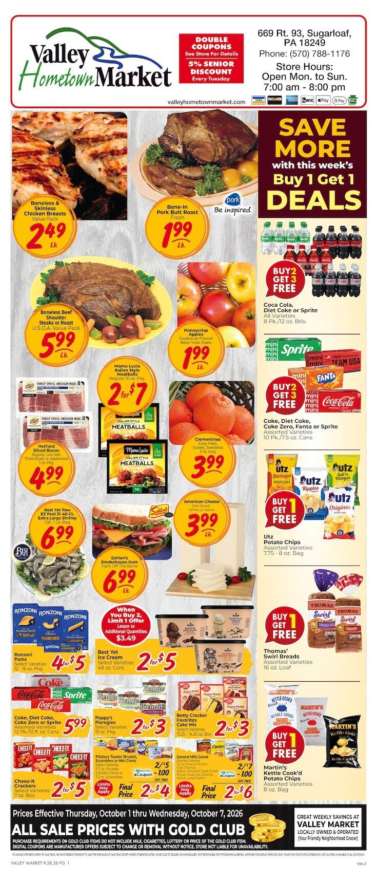 Valley Hometown Market Weekly Ad October 1 - 7, 2026