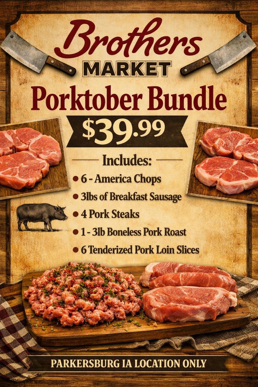 Brothers Market (Parkersburg, IA) Porktober Weekly Ad October 1 - 31, 2026