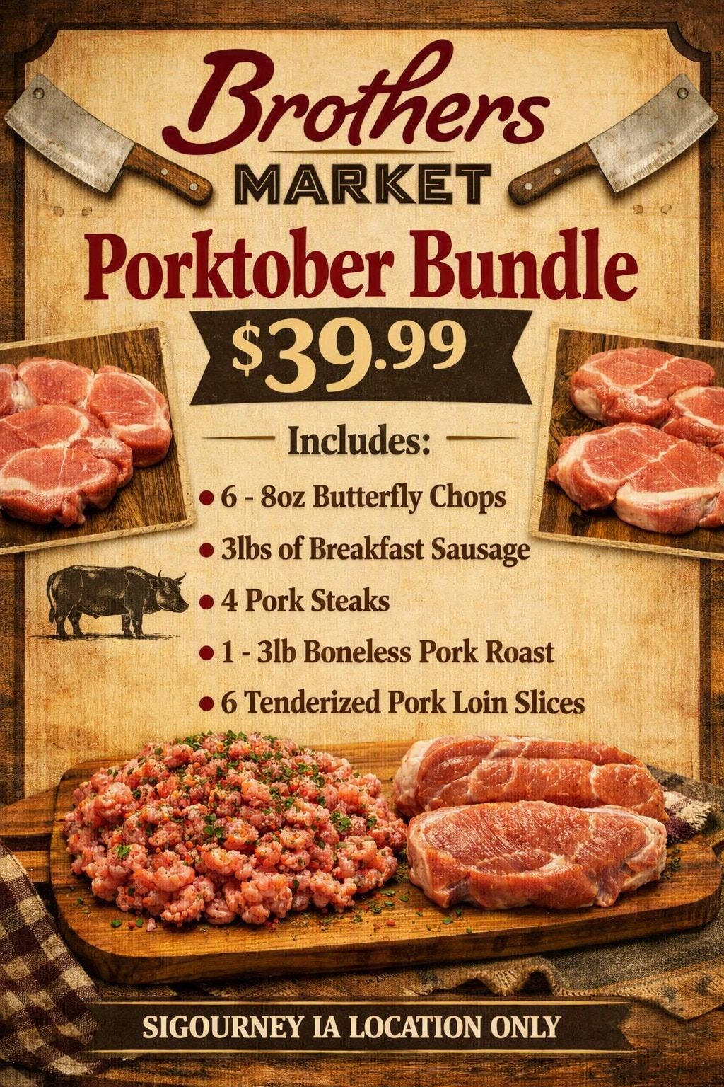 Brothers Market (Sigourney, IA) Porktober Weekly Ad October 1 - 31, 2026