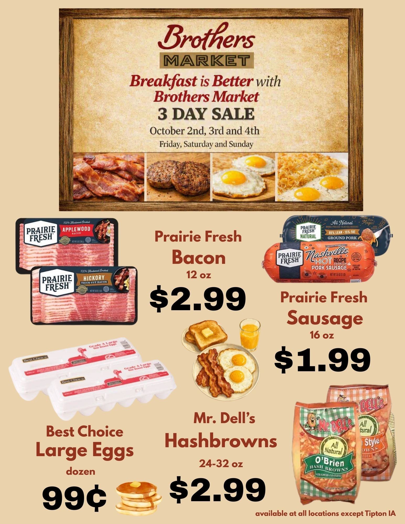 Brothers Market 3 Day Sale Weekly Ad October 2 - 4, 2026