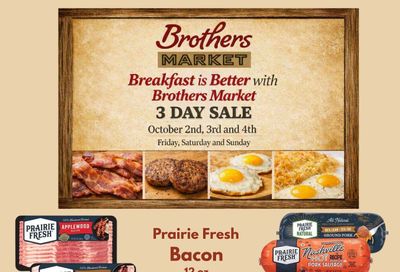 Brothers Market 3 Day Sale Weekly Ad October 2 - 4, 2026