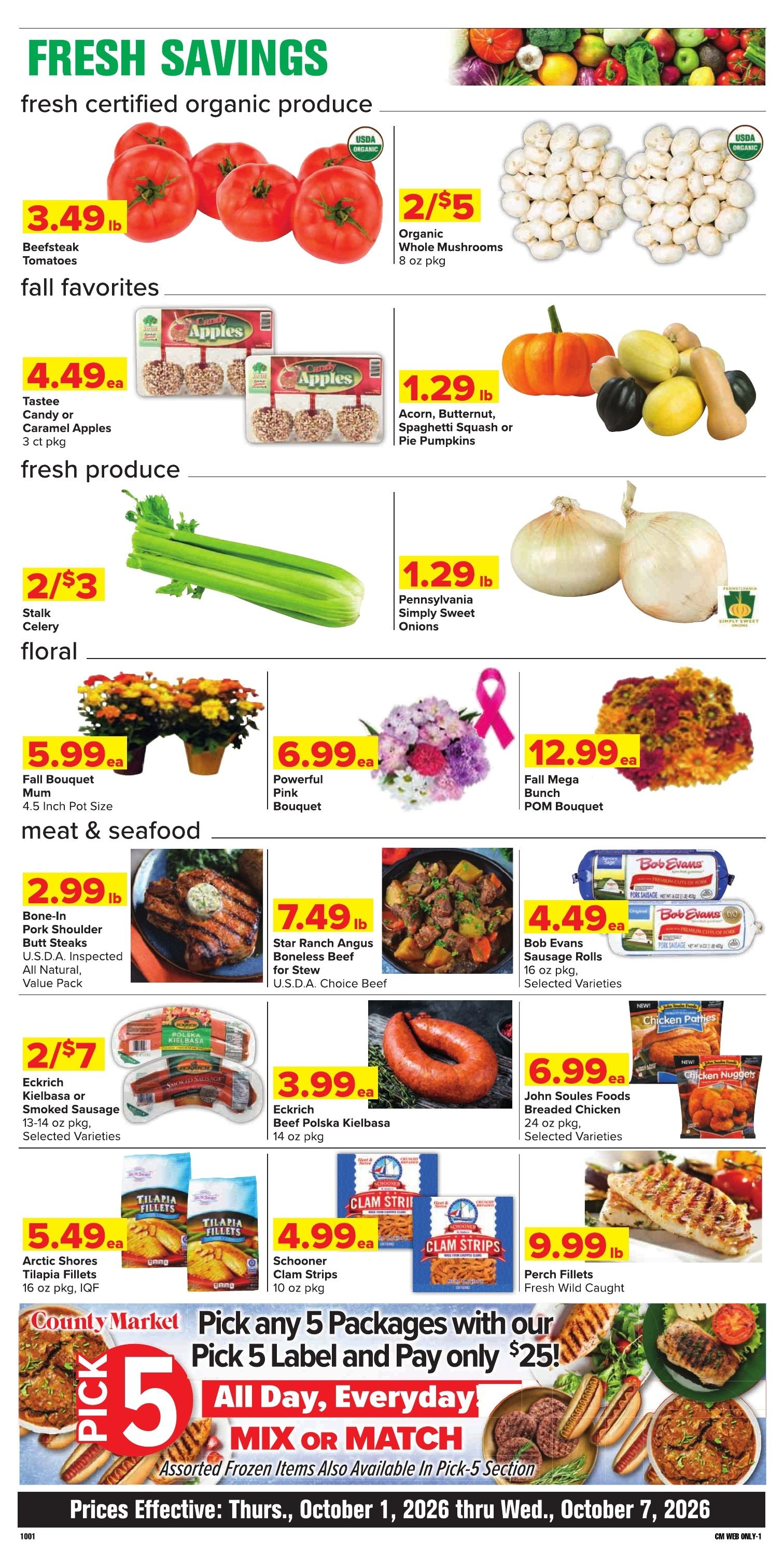 Grove City County Market Weekly Ad October 1 - 7, 2026