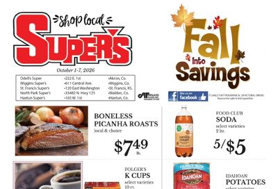 Odell's Super's Weekly Ad October 1 - 7, 2026