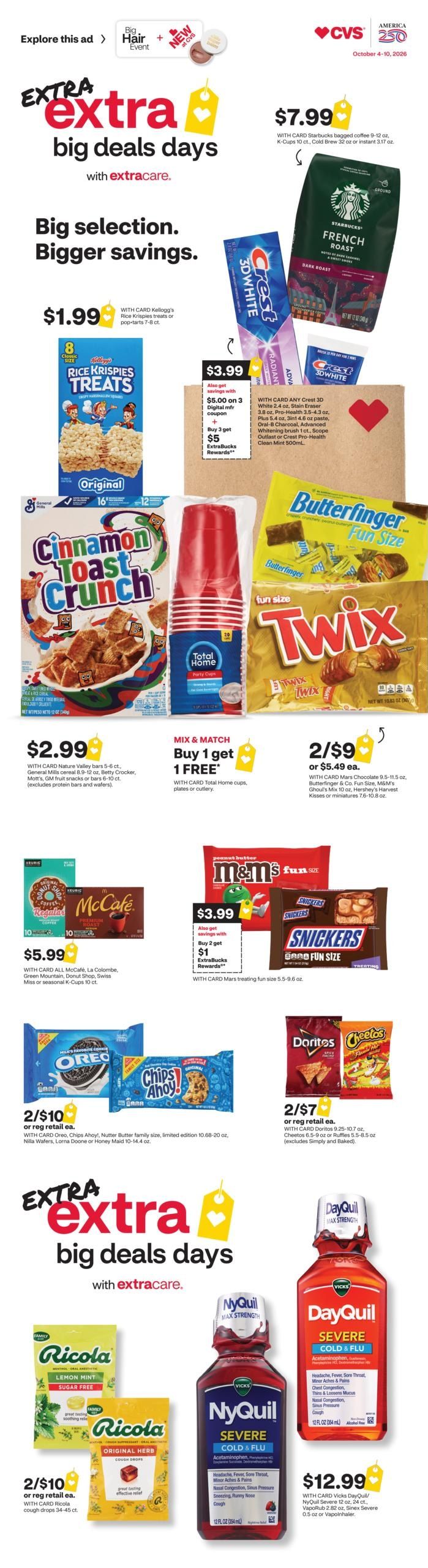CVS Pharmacy (New York Area, NY) Weekly Ad October 4 - 10, 2026