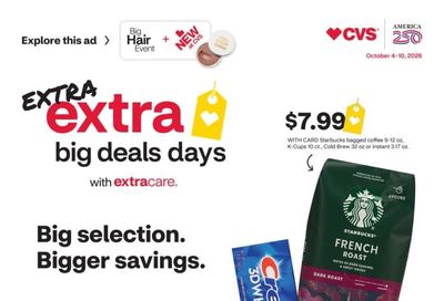 CVS Pharmacy (New York Area, NY) Weekly Ad October 4 - 10, 2026