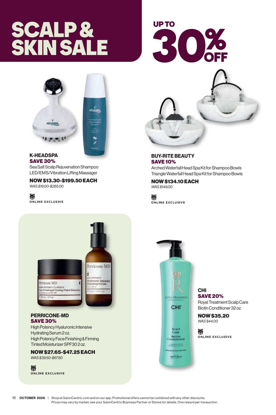 SalonCentric October 2026 Catalog Weekly Ad October 1 - 31, 2026