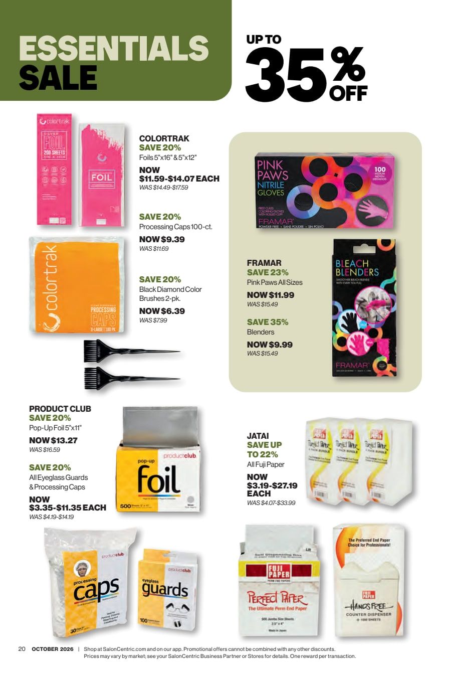 SalonCentric October 2026 Catalog Weekly Ad October 1 - 31, 2026