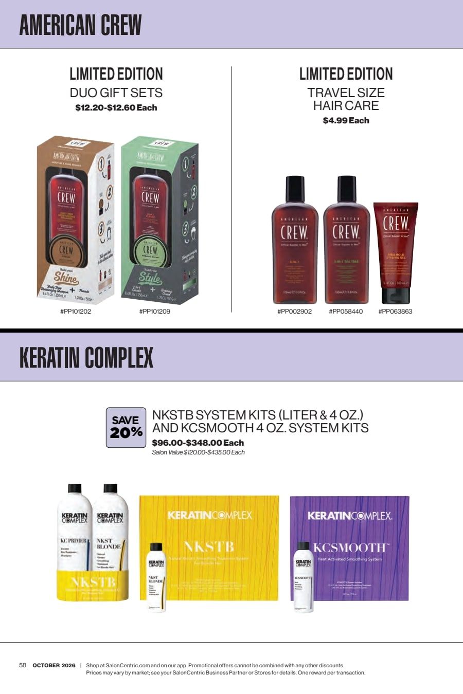 SalonCentric October 2026 Catalog Weekly Ad October 1 - 31, 2026