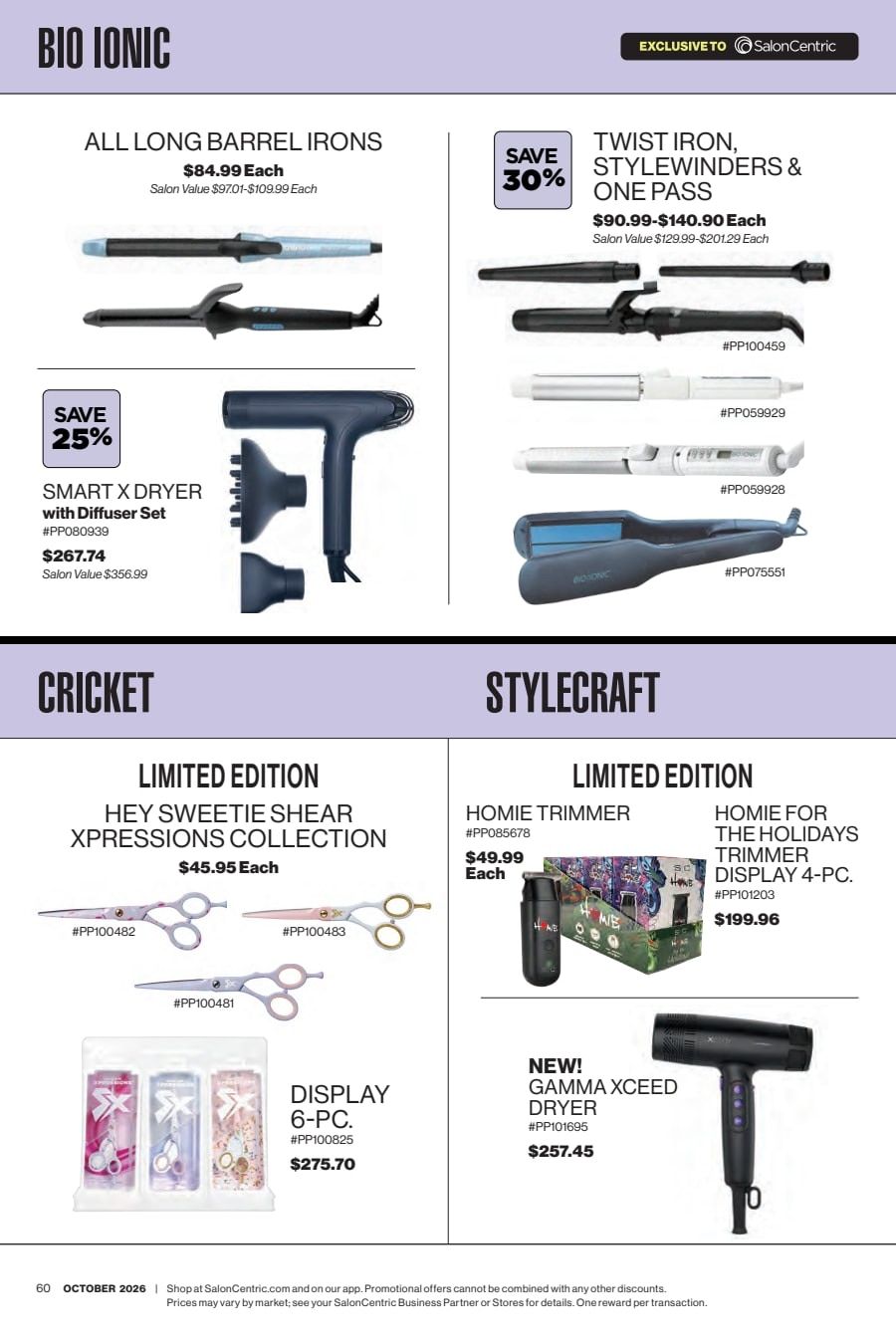 SalonCentric October 2026 Catalog Weekly Ad October 1 - 31, 2026