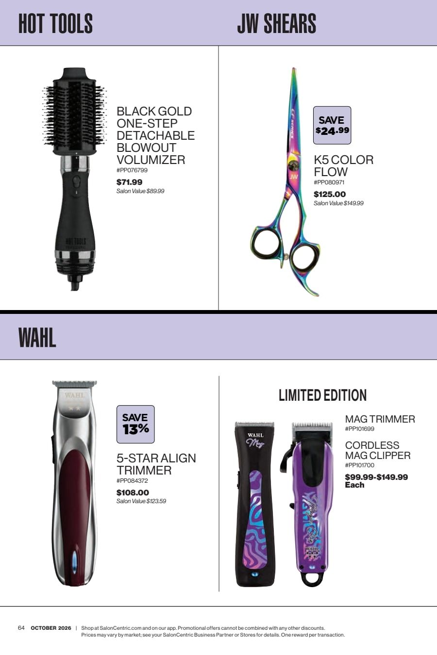 SalonCentric October 2026 Catalog Weekly Ad October 1 - 31, 2026