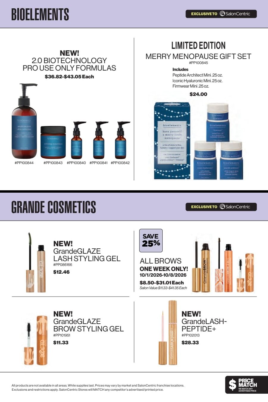 SalonCentric October 2026 Catalog Weekly Ad October 1 - 31, 2026