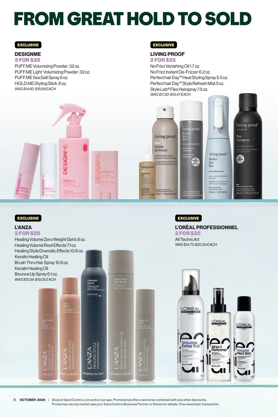 SalonCentric October 2026 Catalog Weekly Ad October 1 - 31, 2026