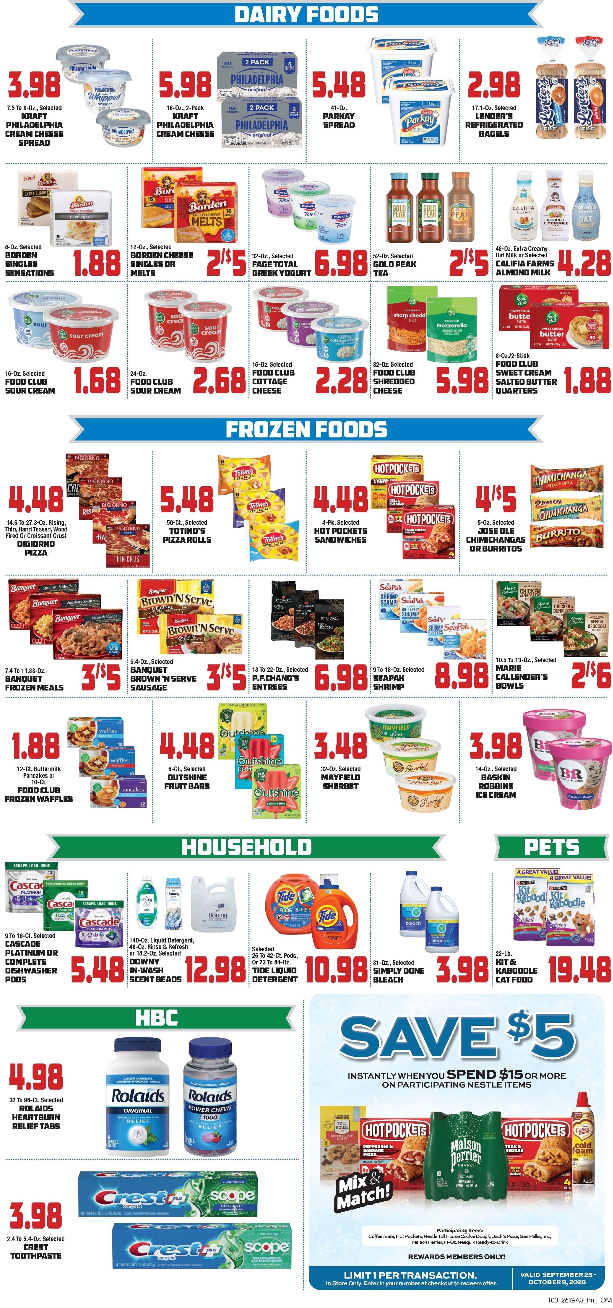John Herr's Village Market Weekly Ad October 1 - 7, 2026