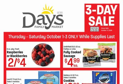 Day's Market Seasonal Savings Weekly Ad October 1 - 3, 2026
