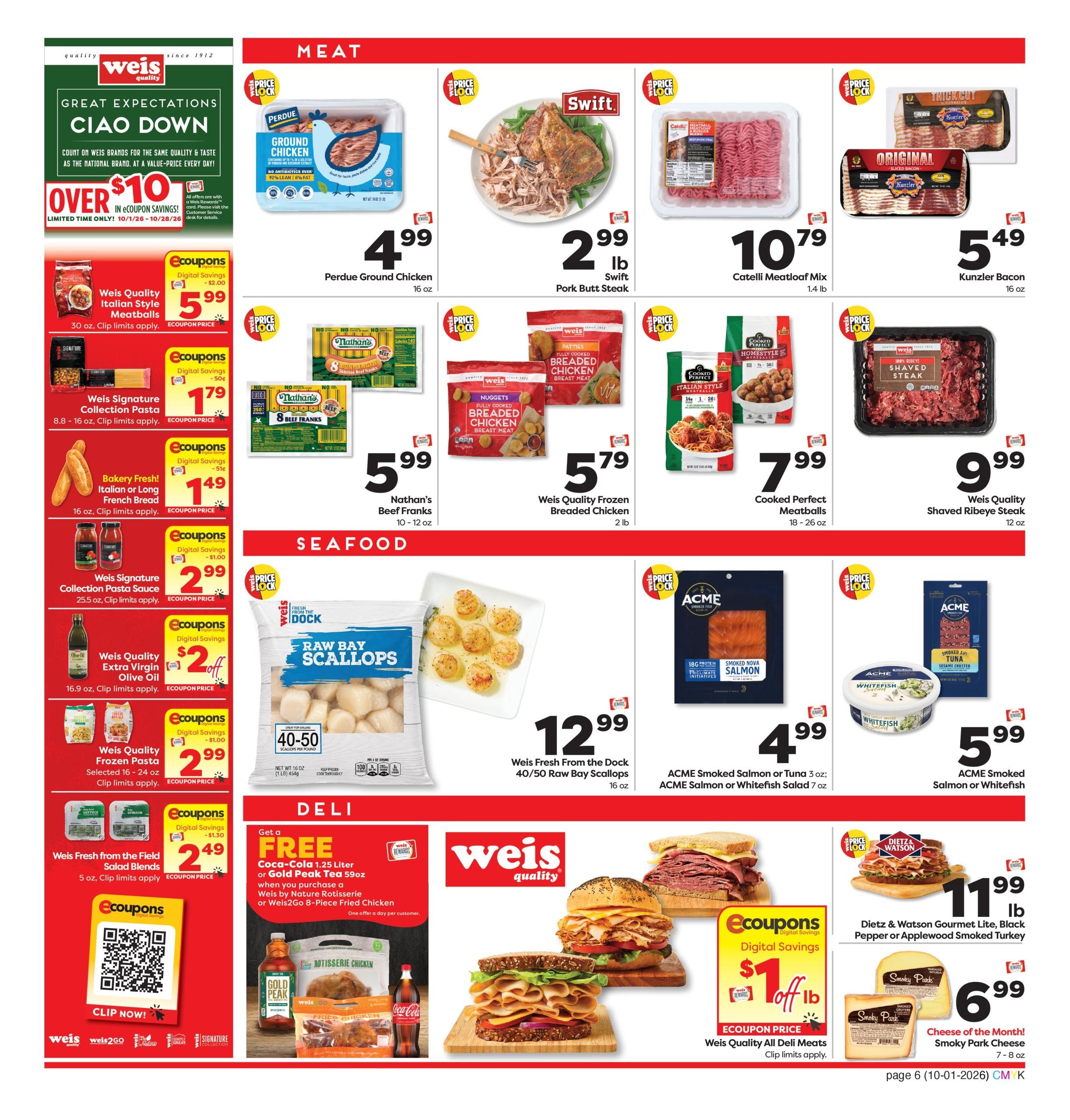 Weis Markets Ad Specials Weekly Ad October 1 - 28, 2026