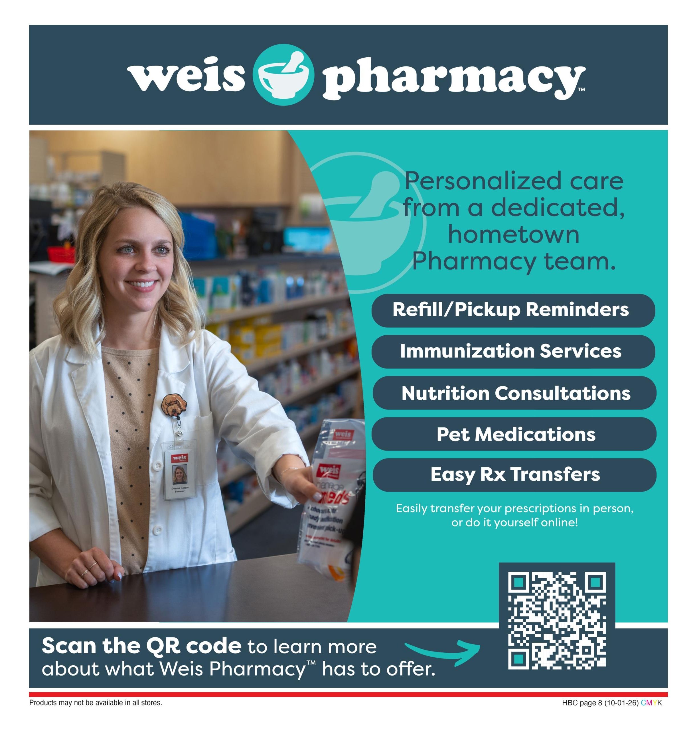 Weis Markets Monthly Home Weekly Ad October 1 - 28, 2026
