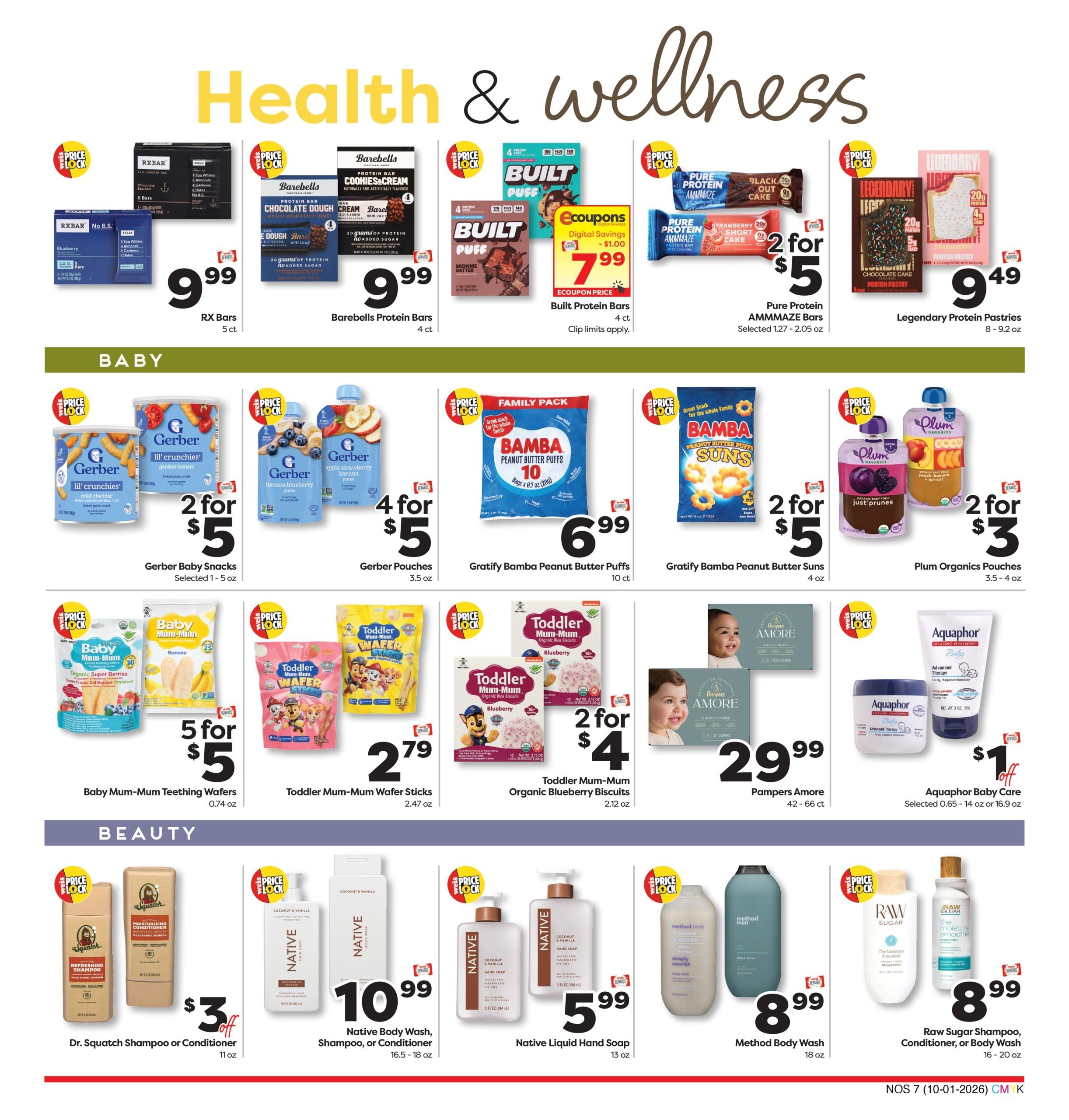 Weis Markets Natural & Organic Weekly Ad October 1 - 28, 2026