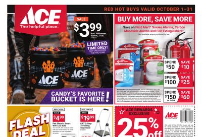 Ace Hardware (Dennehotso Area, AZ) October Month Long Red Hot Buys Weekly Ad October 1 - 31, 2026