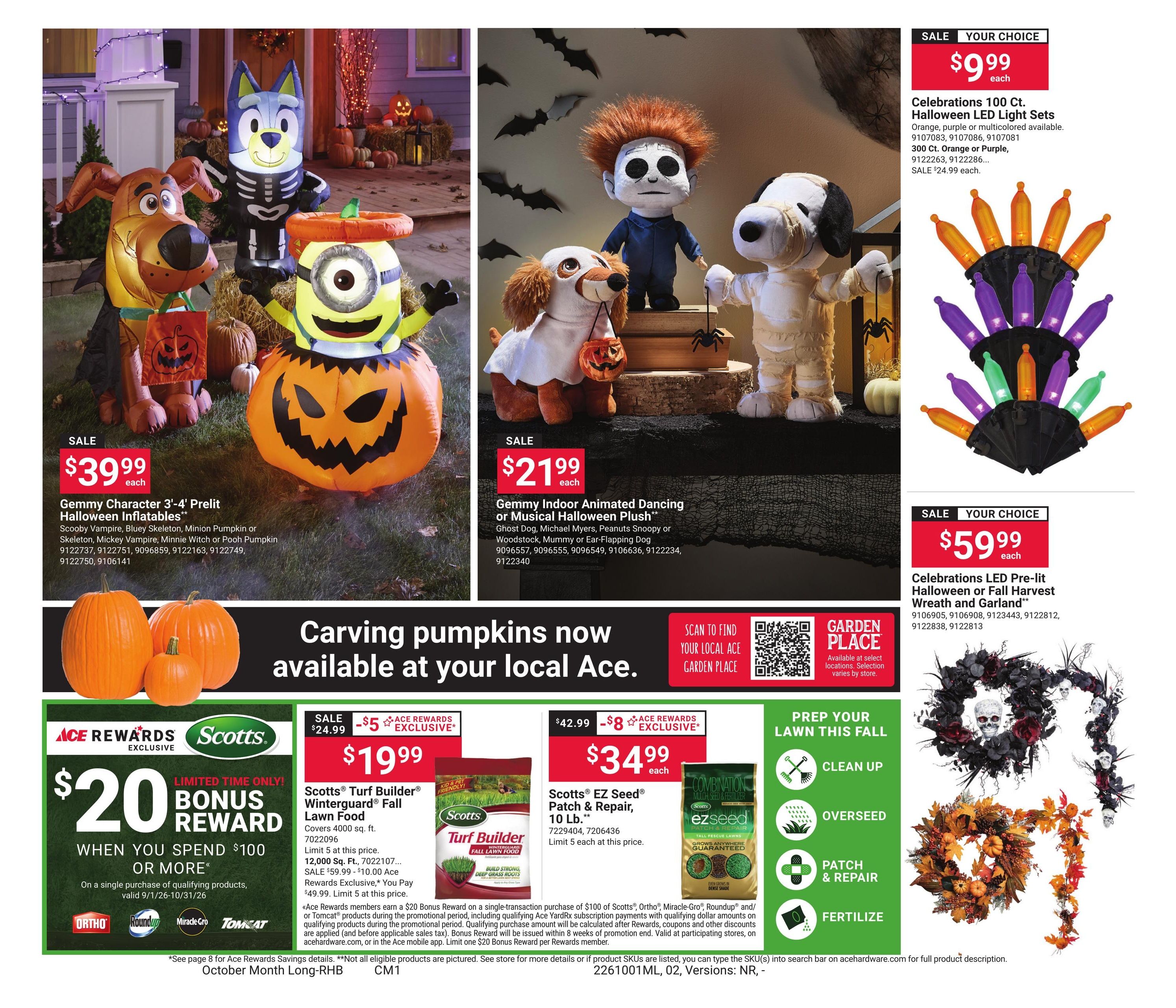 Ace Hardware (Cooper Landing Area, AK) October Month Long Red Hot Buys Weekly Ad October 1 - 31, 2026