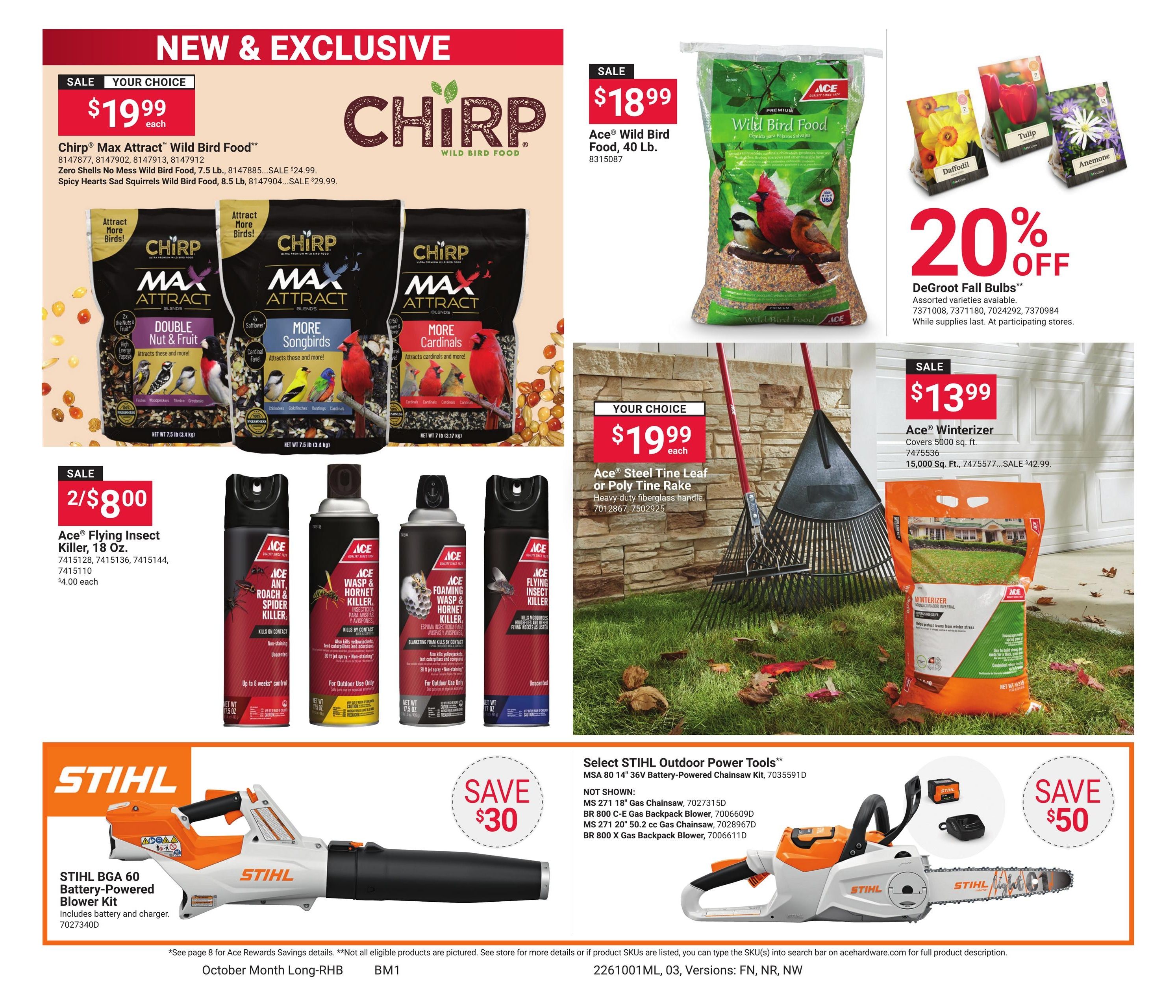 Ace Hardware (Cooper Landing Area, AK) October Month Long Red Hot Buys Weekly Ad October 1 - 31, 2026