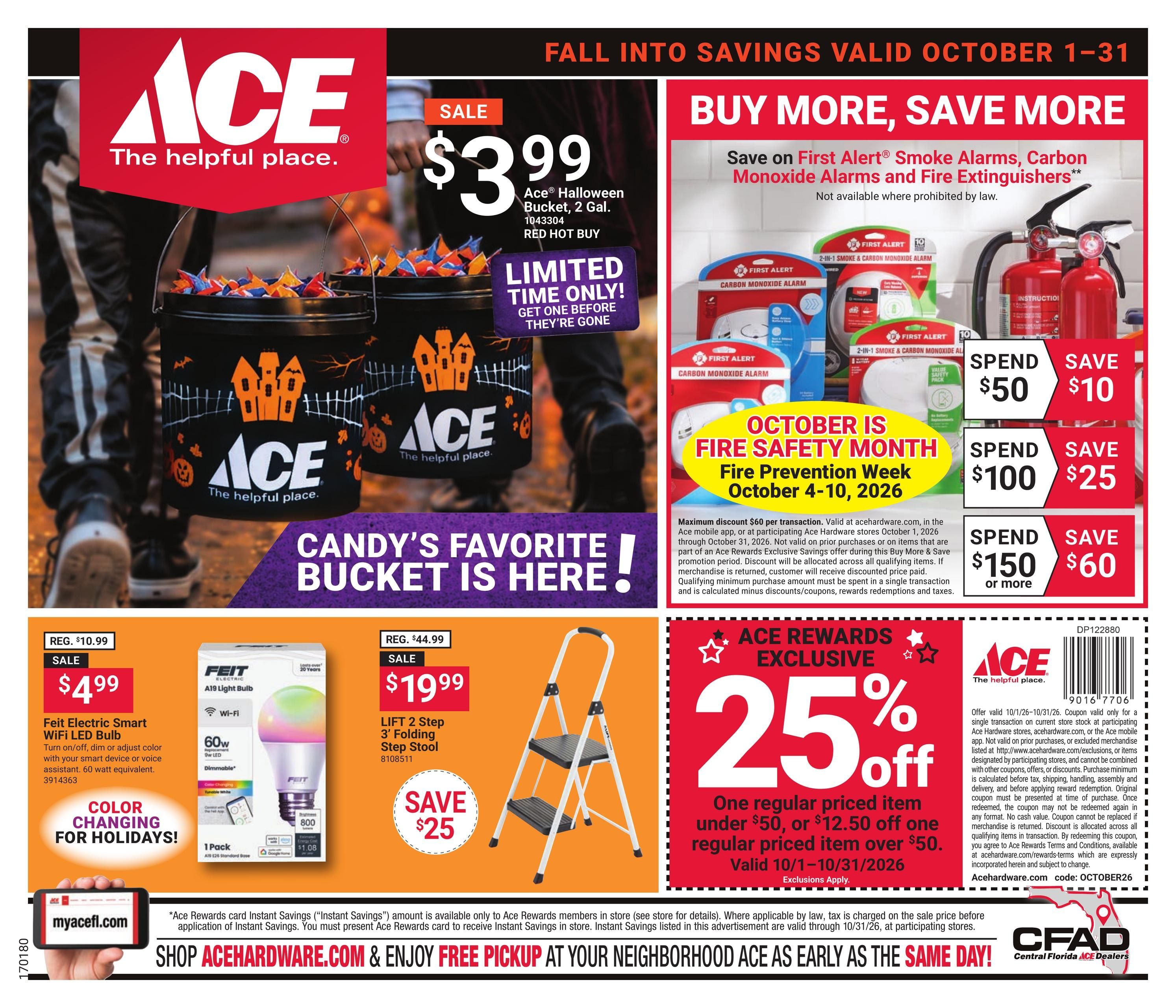 Ace Hardware (Altamonte Springs Area, FL) Fall Into Savings Weekly Ad October 1 - 31, 2026