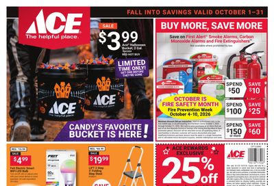 Ace Hardware (Cape Canaveral Area, FL) Fall Into Savings Weekly Ad October 1 - 31, 2026