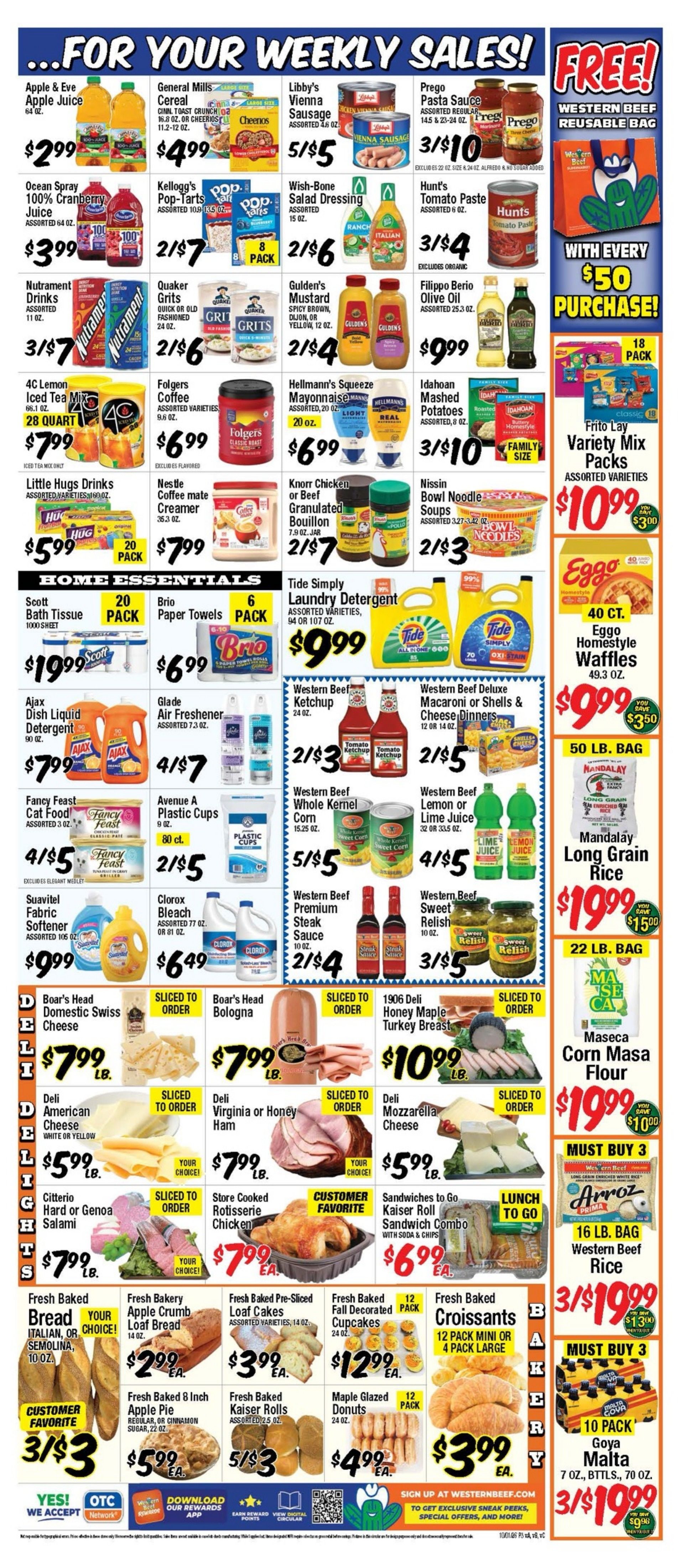 Western Beef (New York) Weekly Ad October 1 - 7, 2026