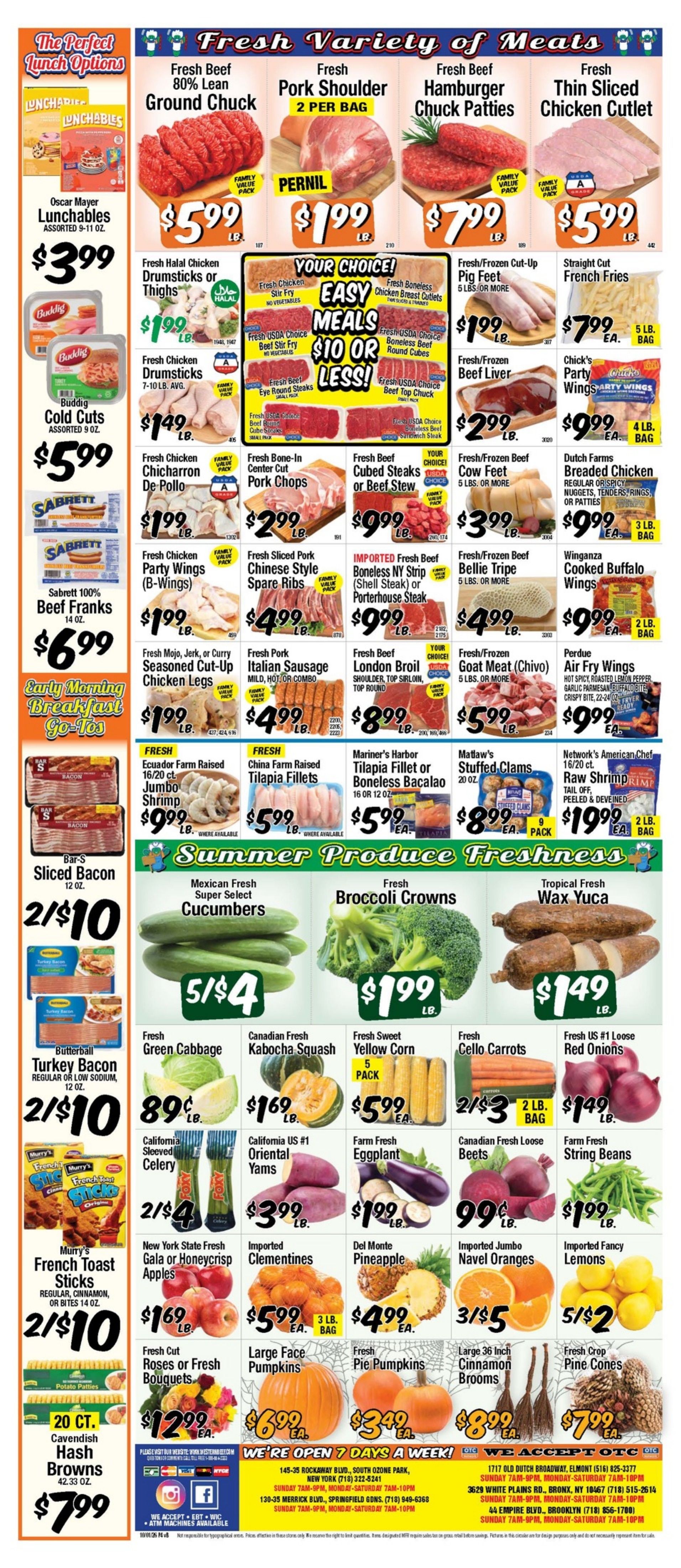 Western Beef (New York) Weekly Ad October 1 - 7, 2026