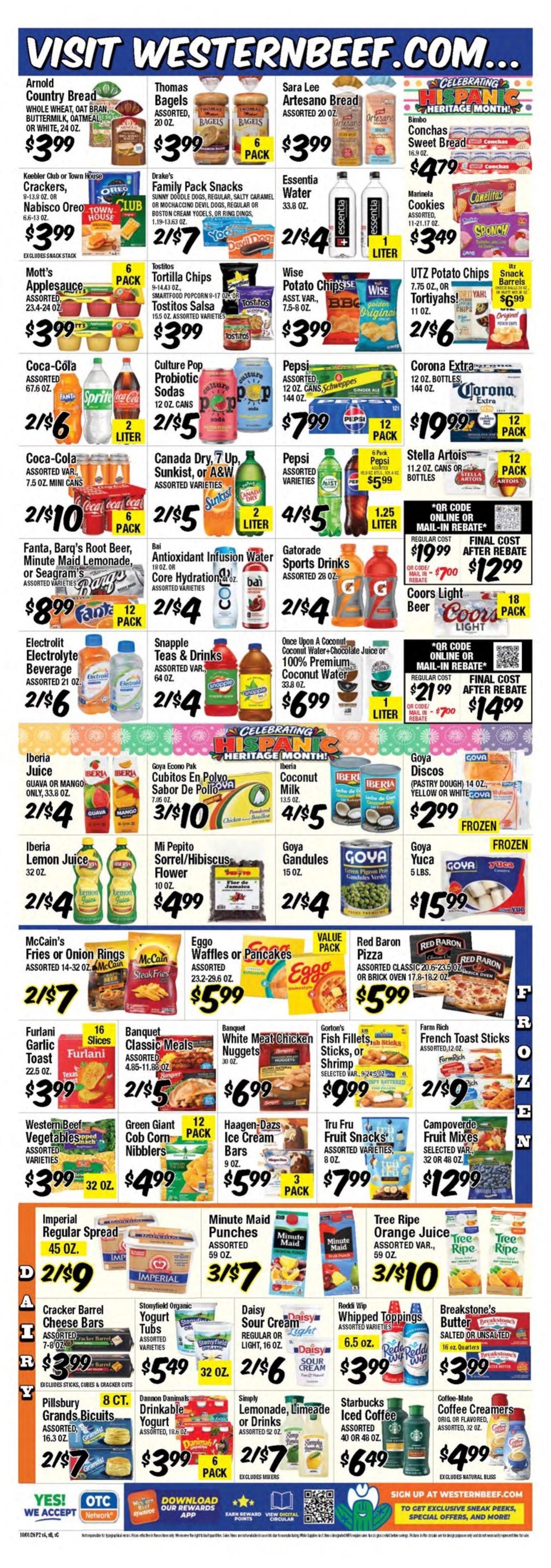 Western Beef (Road Carle Place, NY) Weekly Ad October 1 - 7, 2026