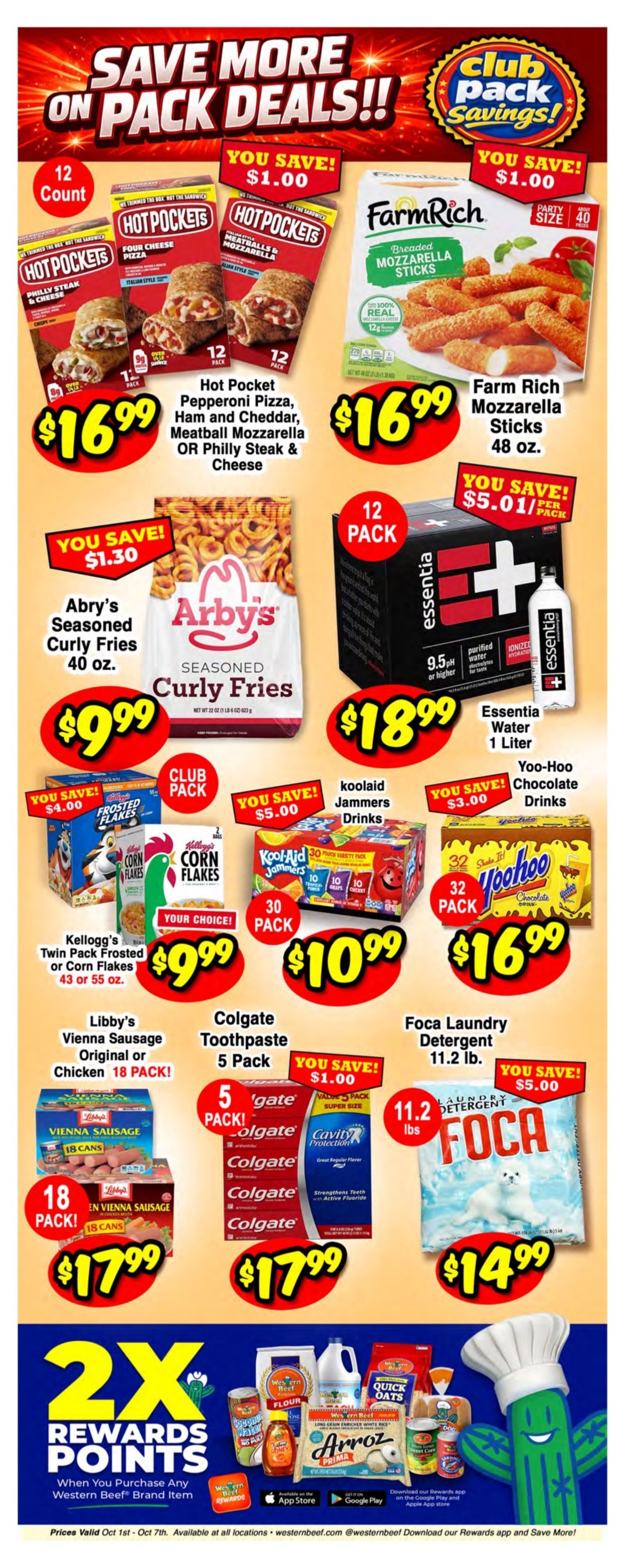 Western Beef (Road Carle Place, NY) Weekly Ad October 1 - 7, 2026