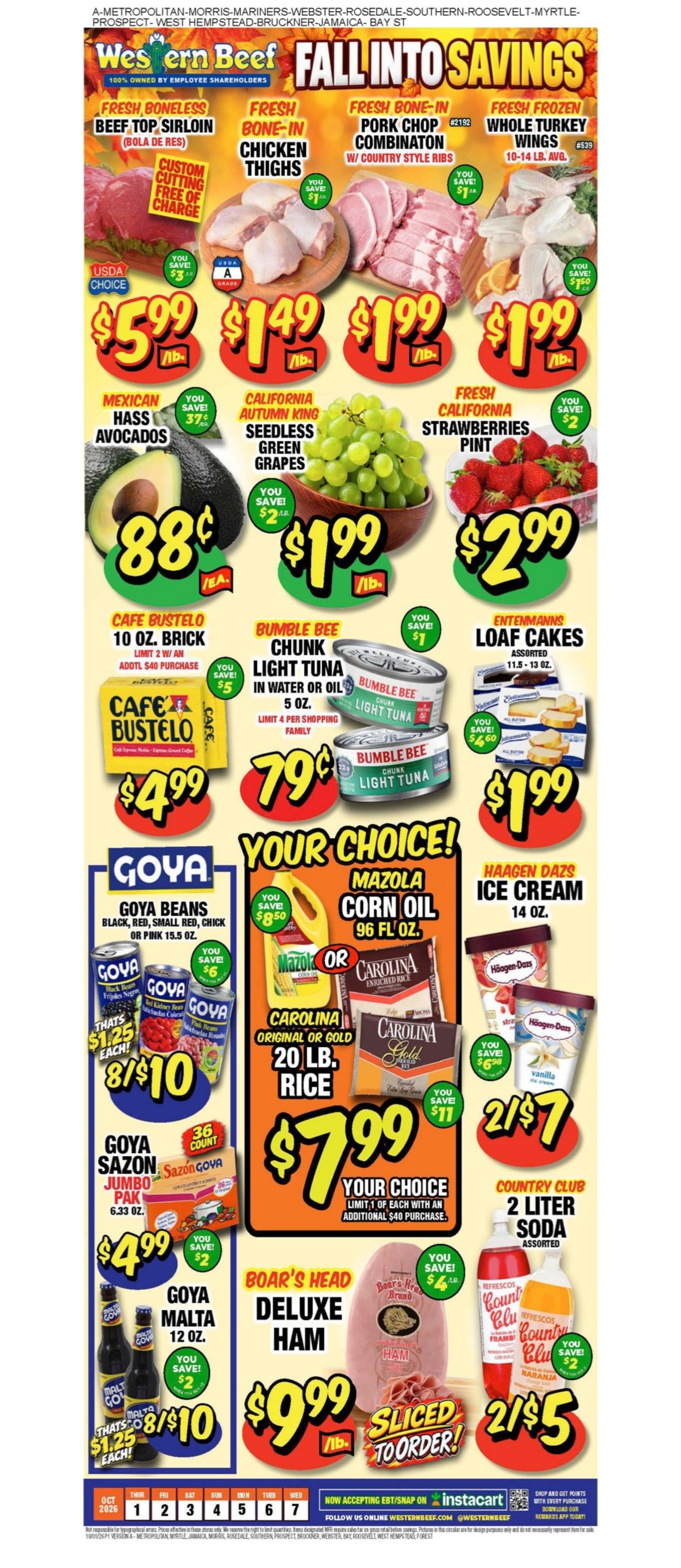 Western Beef Weekly Ad October 1 - 7, 2026