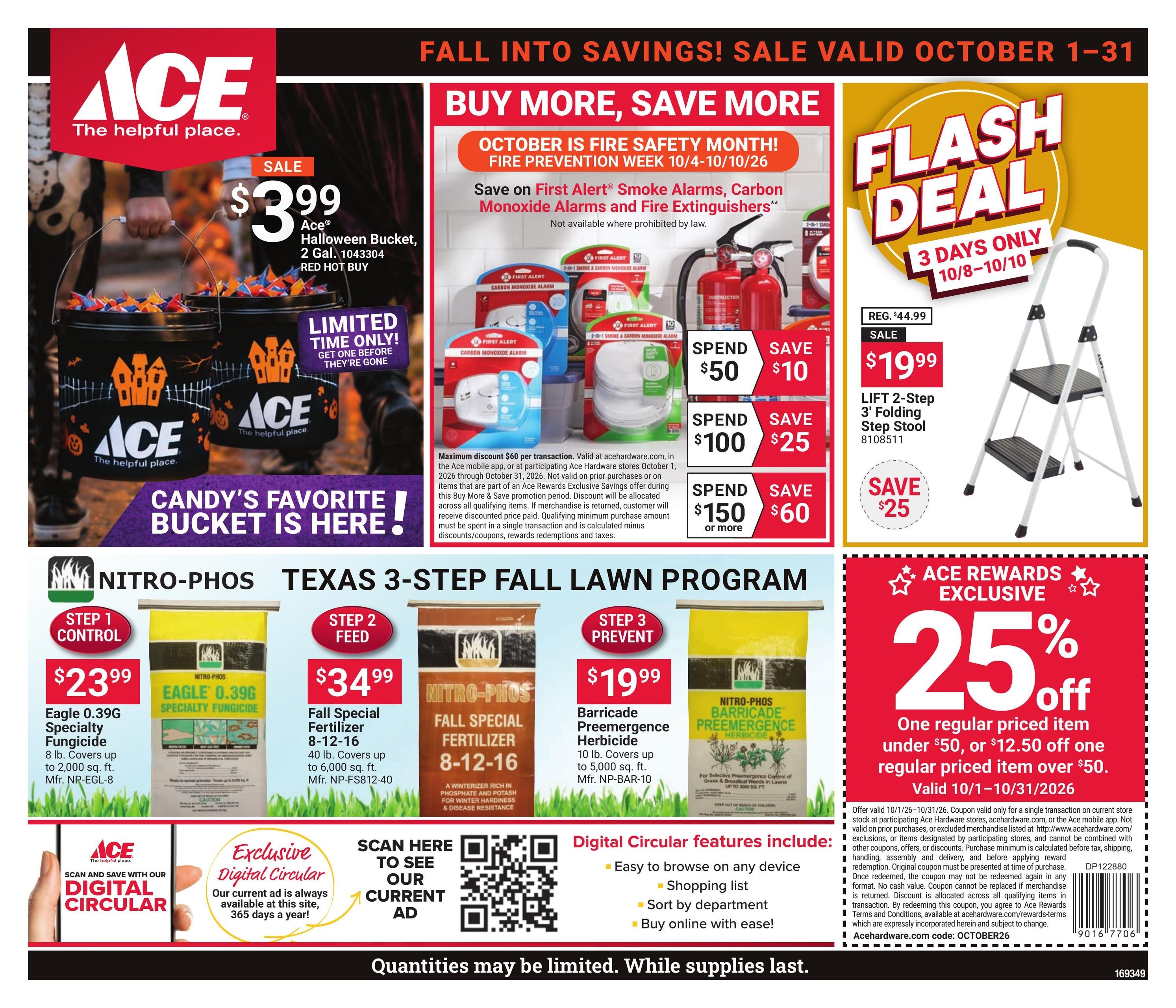 Ace Hardware (Iowa Area, LA) Fall Into Savings Weekly Ad October 1 - 31, 2026