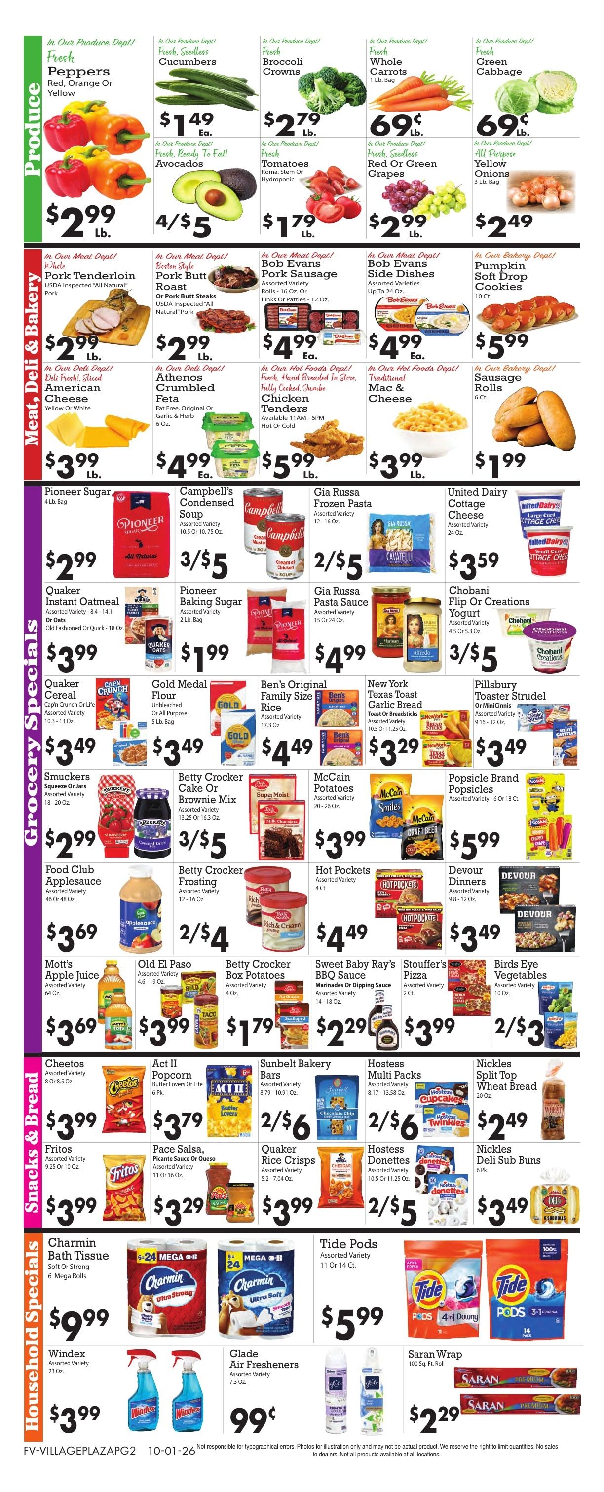 Sparkle Markets (Columbiana, OH) Weekly Ad October 1 - 7, 2026