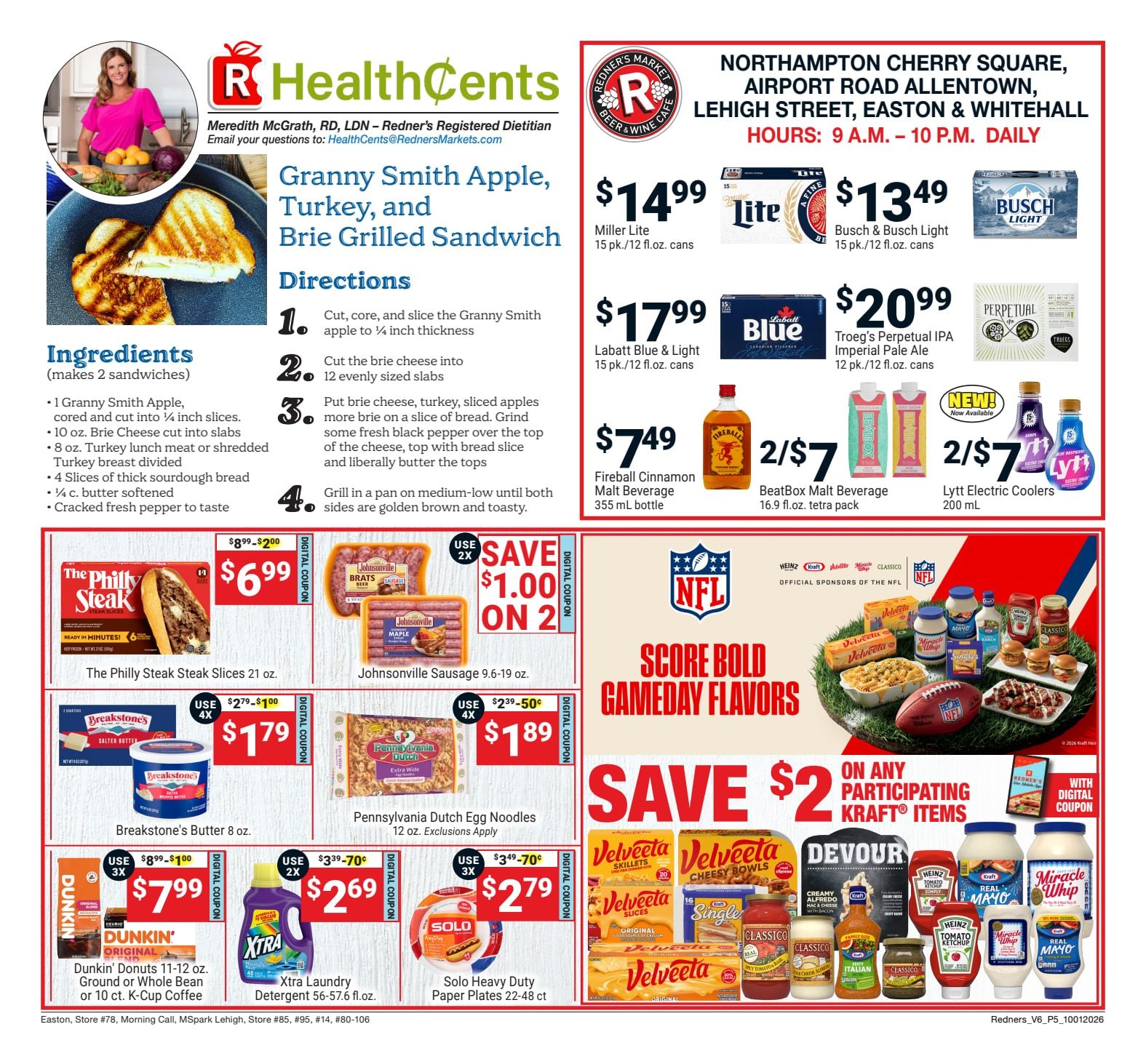 Redner's Markets (Allentown and other locations, PA) Weekly Ad October 1 - 7, 2026