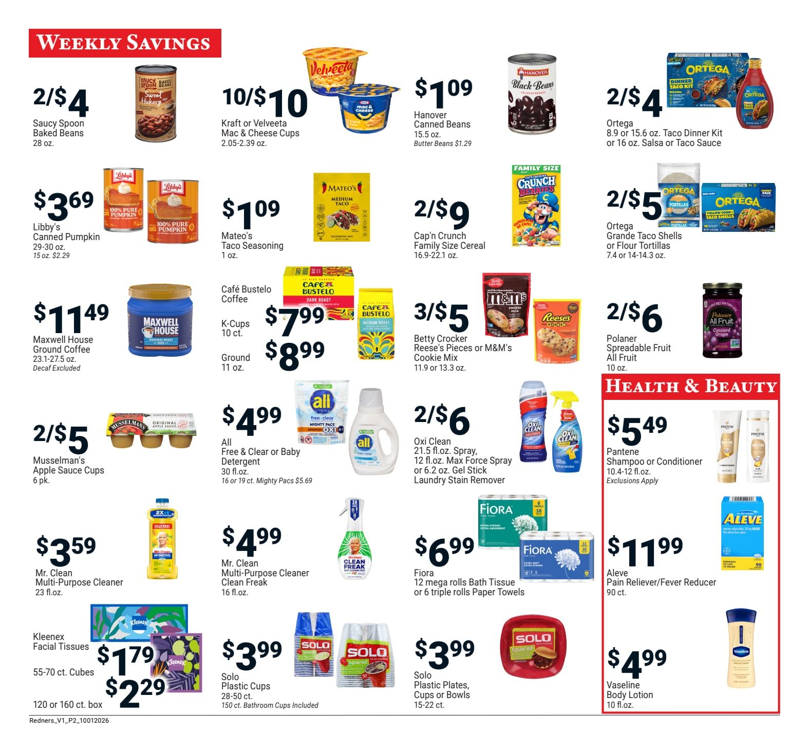 Redner's Markets (Camden and other locations, DE) Weekly Ad October 1 - 7, 2026