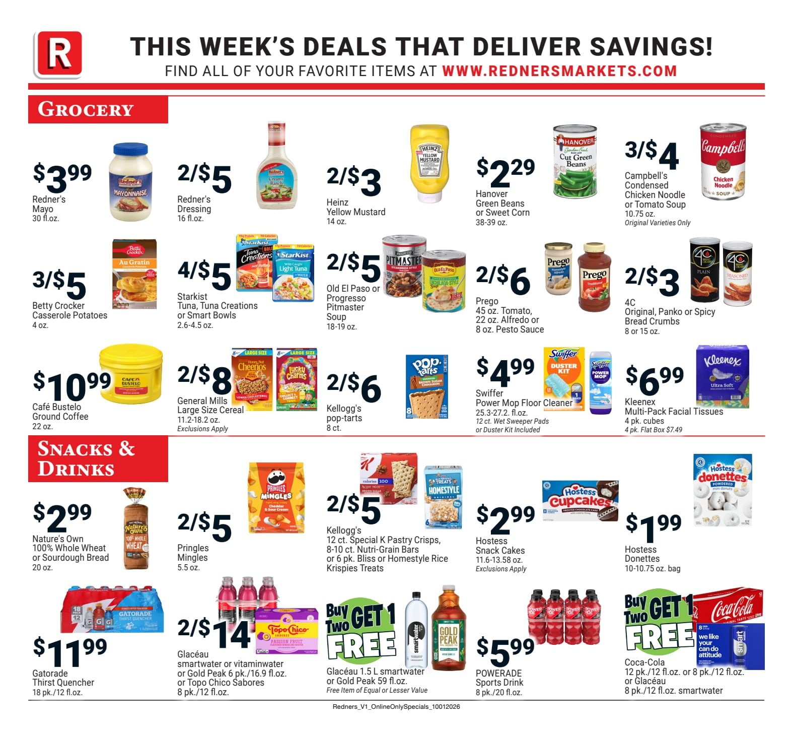 Redner's Markets (Camden and other locations, DE) Weekly Ad October 1 - 7, 2026