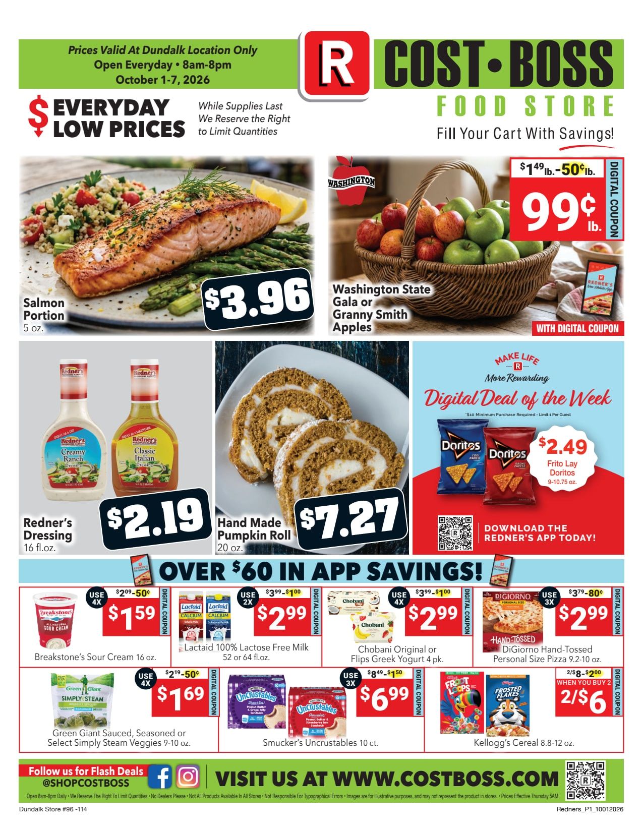 Redner's Markets (Dundalk, MD) Weekly Ad October 1 - 7, 2026