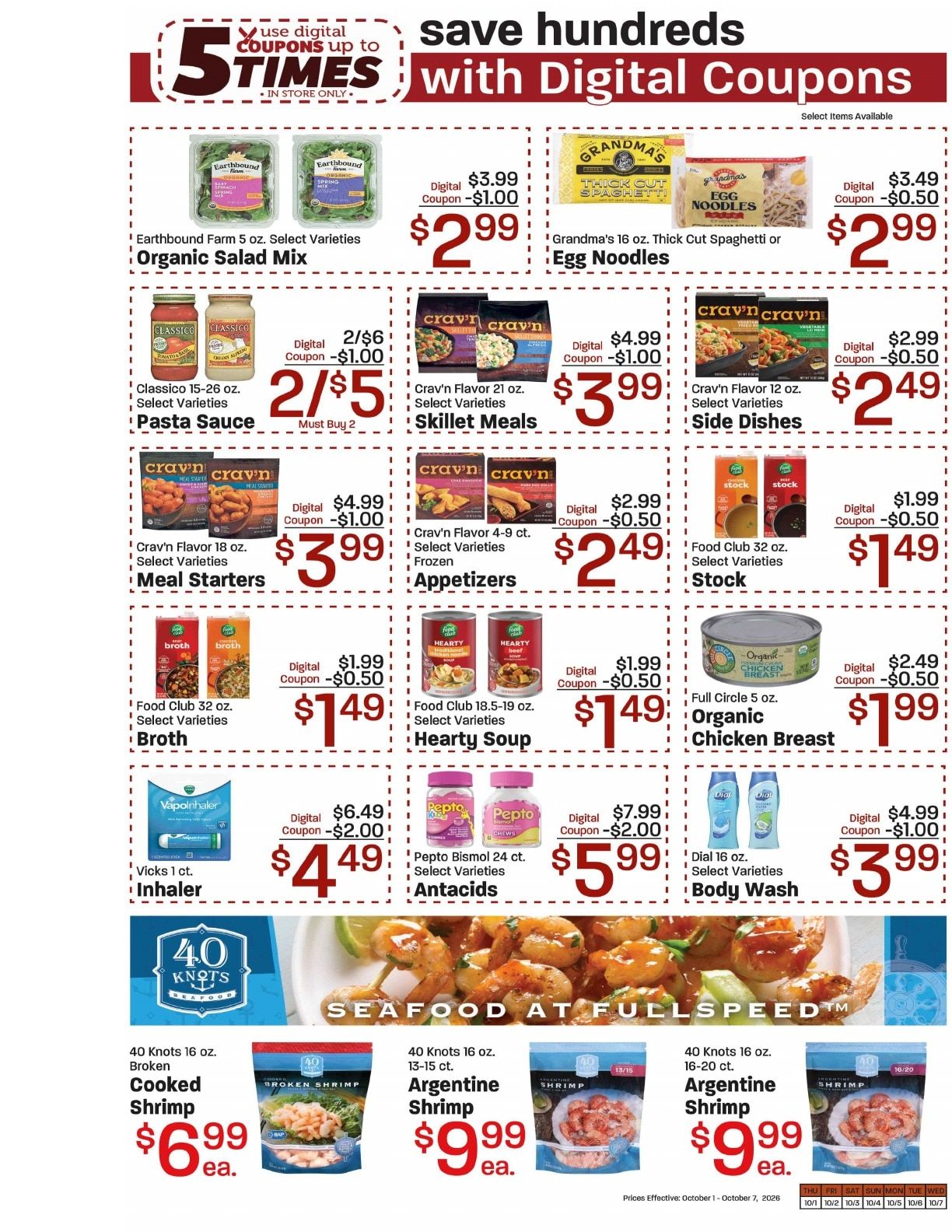 Lallatin Food Town Weekly Ad October 1 - 7, 2026