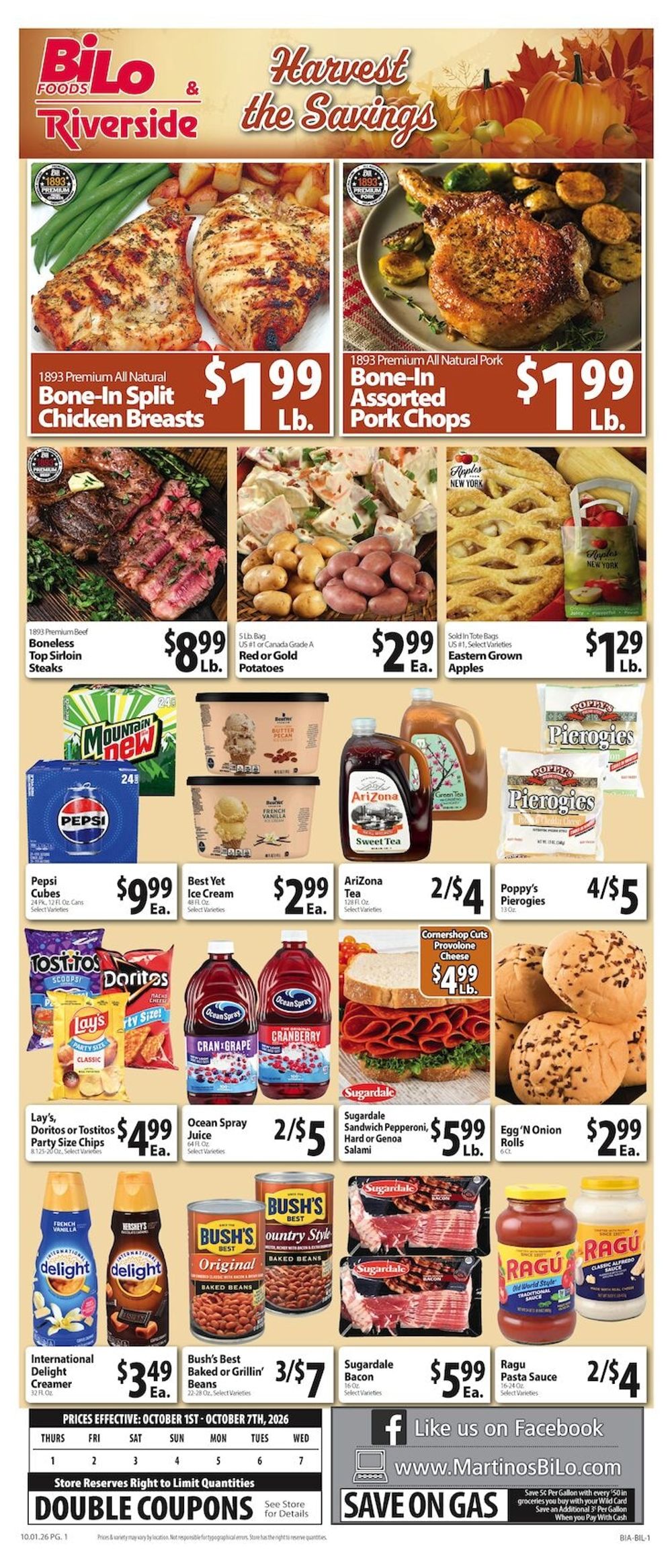 Martino's BI-LO Weekly Ad October 1 - 7, 2026