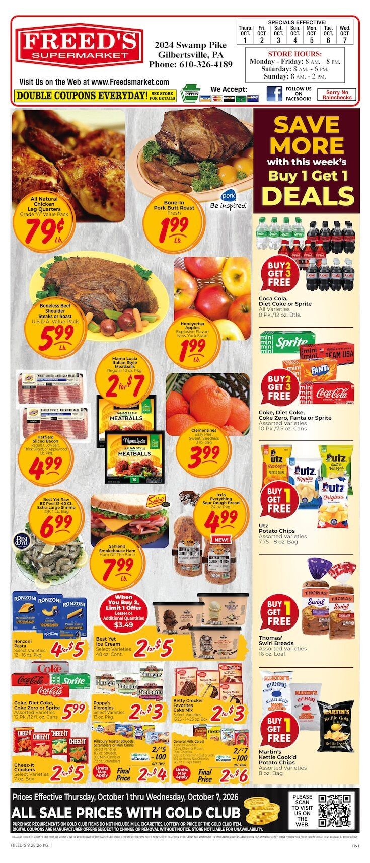 Freed's Market Weekly Ad October 1 - 7, 2026
