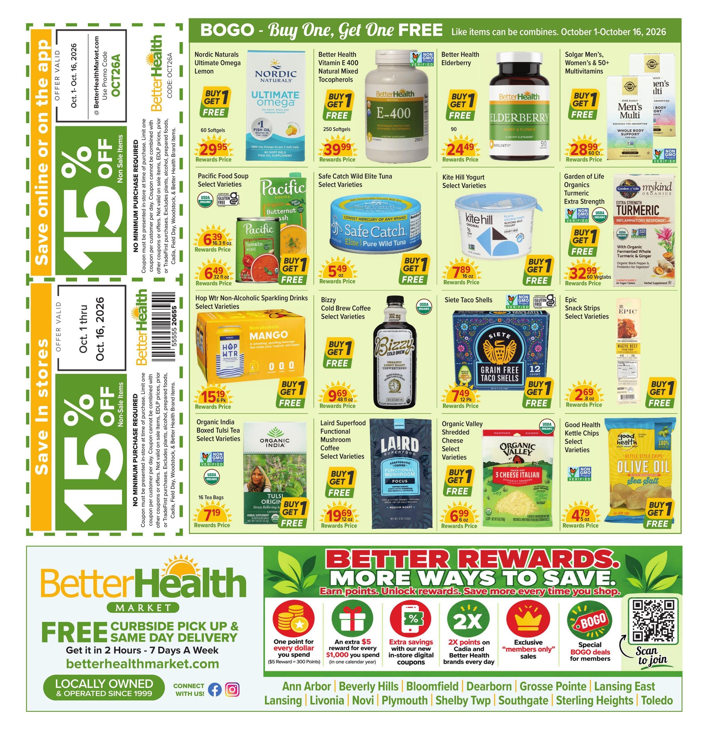 Better Health Market Weekly Ad October 1 - 16, 2026