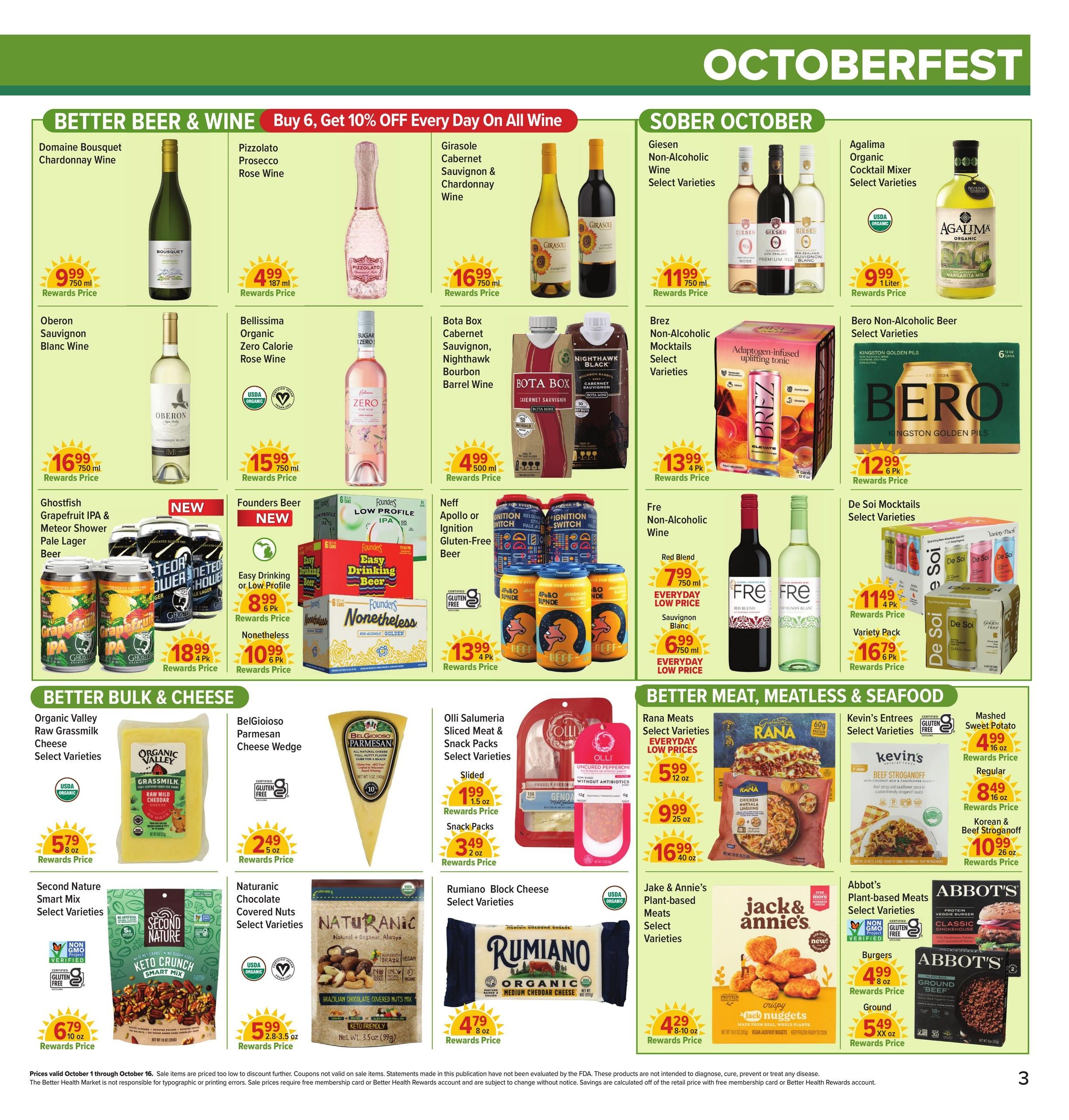 Better Health Market Weekly Ad October 1 - 16, 2026