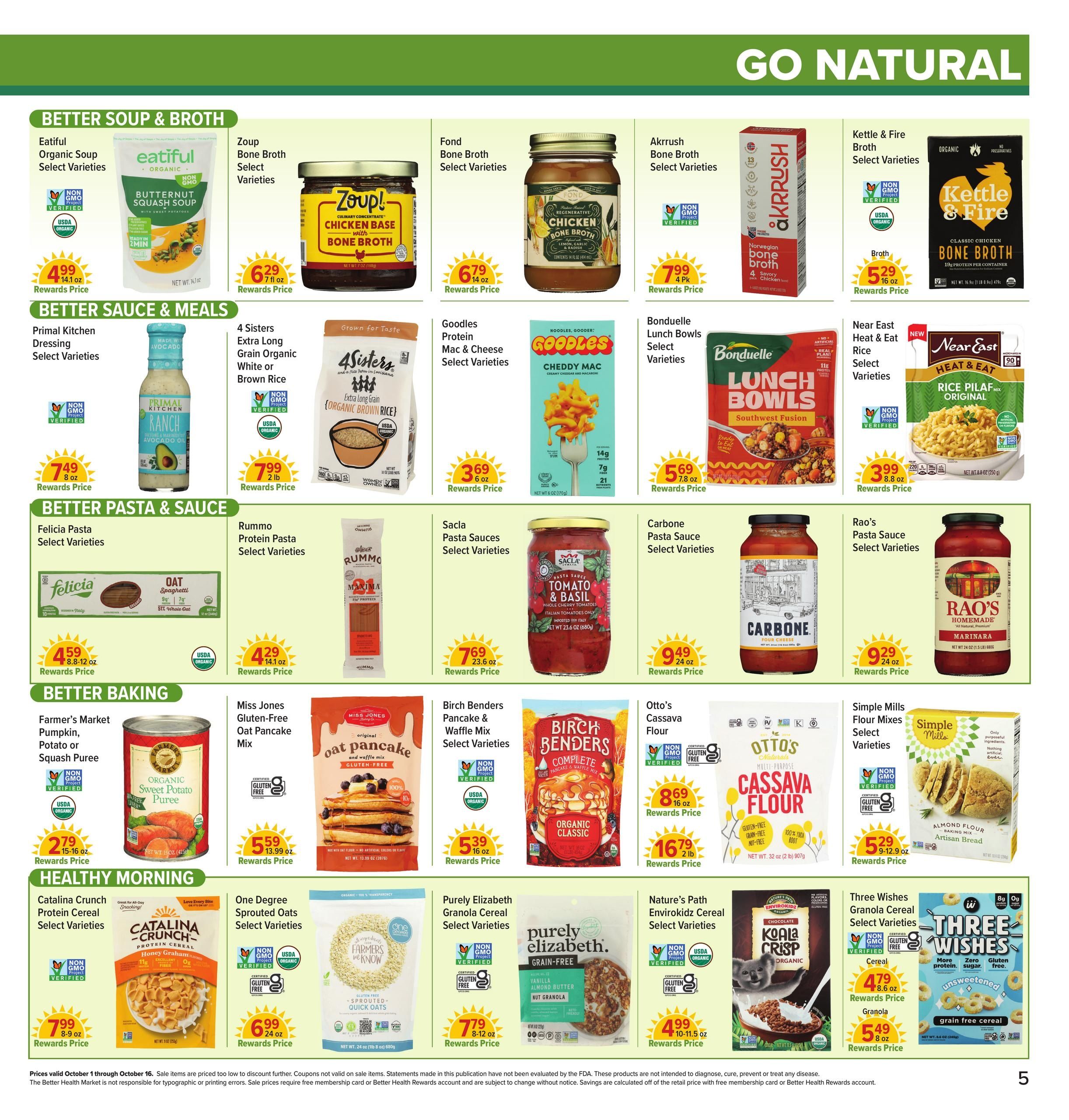 Better Health Market Weekly Ad October 1 - 16, 2026