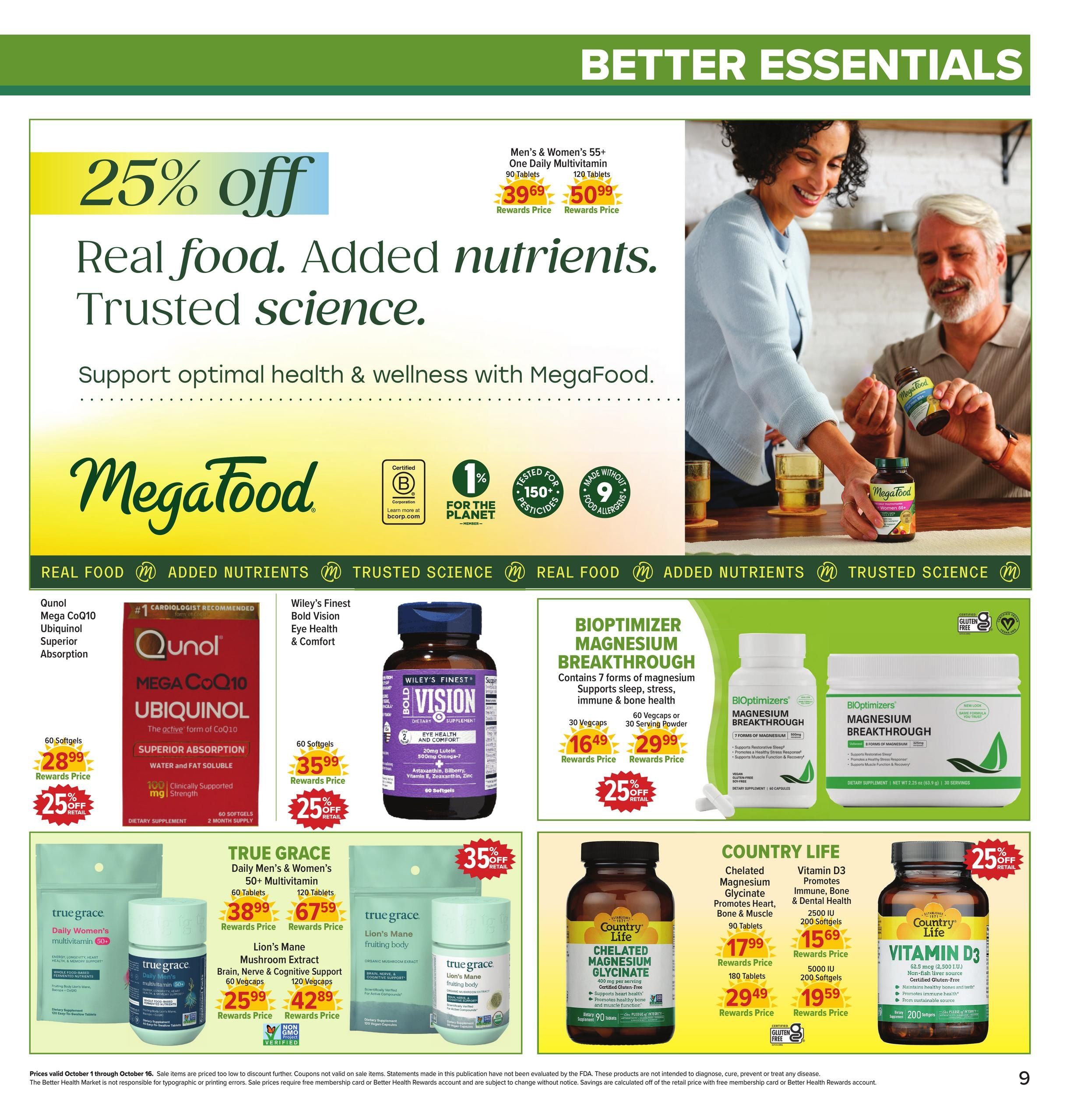 Better Health Market Weekly Ad October 1 - 16, 2026